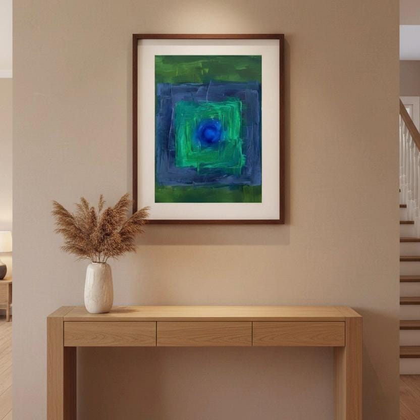 Minimalist Pastel Print | Abstract Wall Art - Soft Color Block Scandinavian Decor
