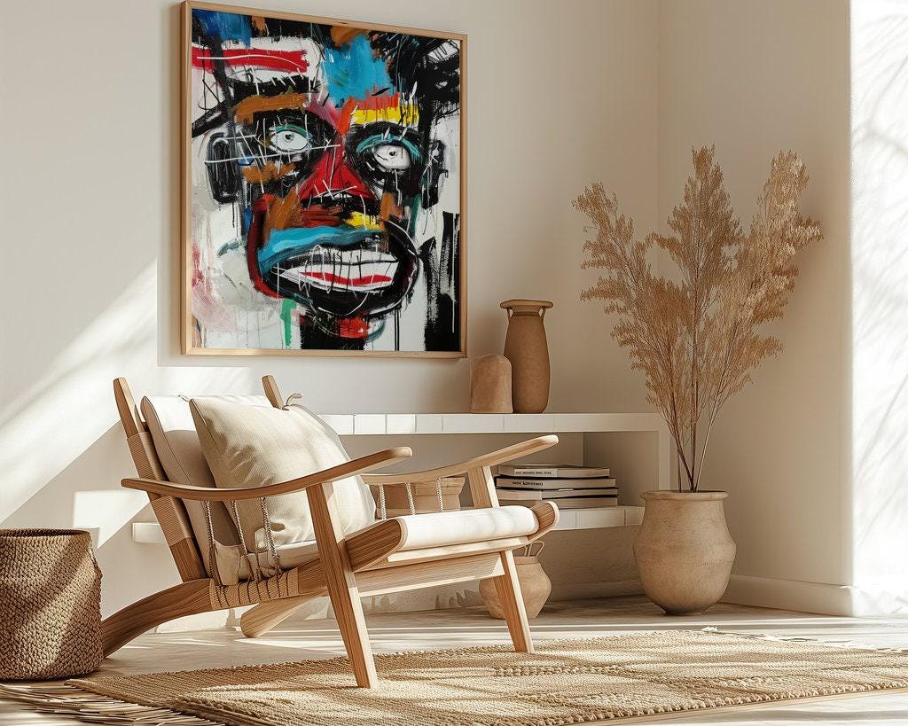 The All-Seeing: Vibrant Abstract Expressionist Eye Painting | Modern & Colorful Wall Art