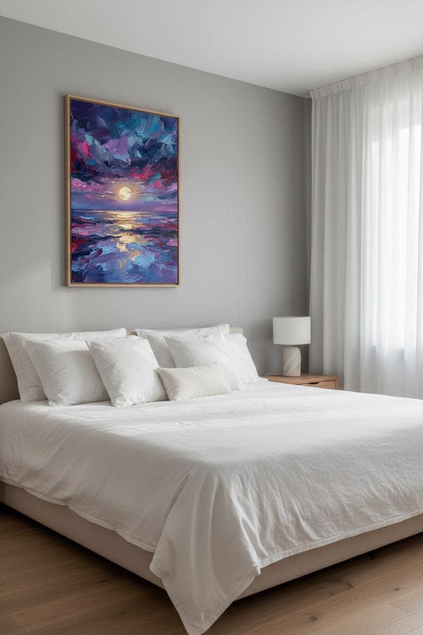 Sunset Sky Art Print – Vibrant Landscape Decor With Dramatic Cloudscape