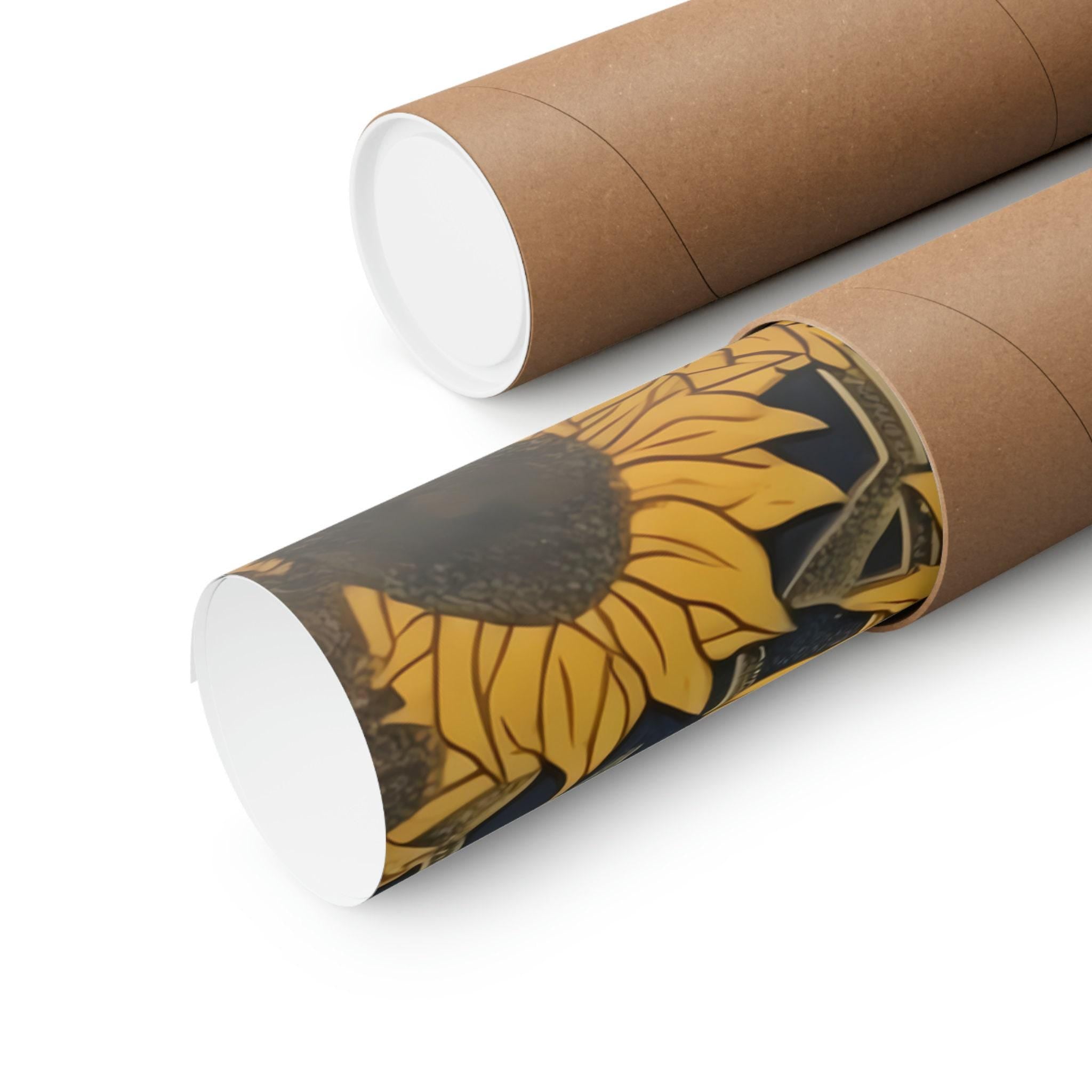 Sunflower Wall Art: Yellow Sun Design - Modern Farmhouse Style