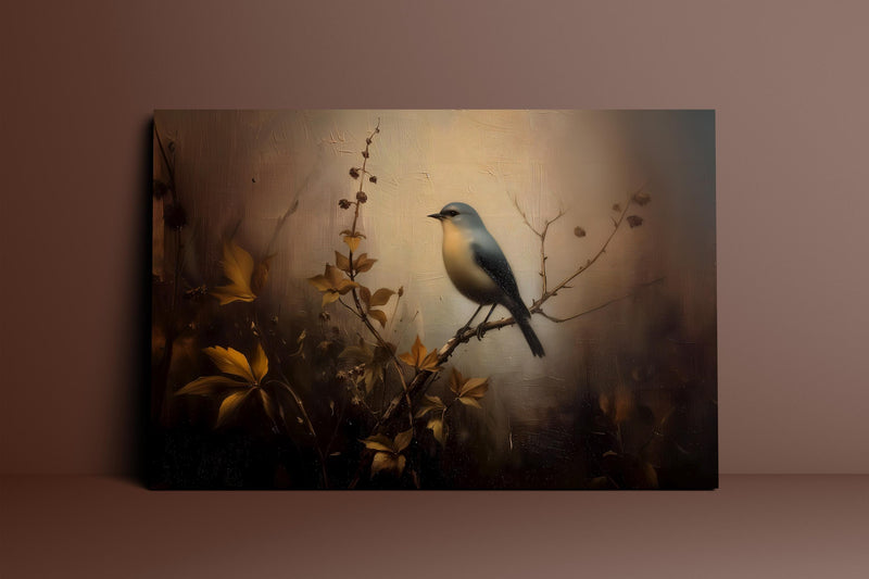 Vintage Bird Art Print – Nostalgic Bird Art | Dark Academia Wall Decor