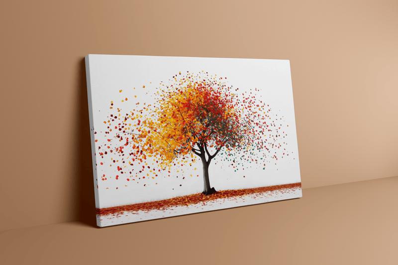 Colorful Tree Wall Art – Vibrant Canopy Art | Modern Tree Decor Print