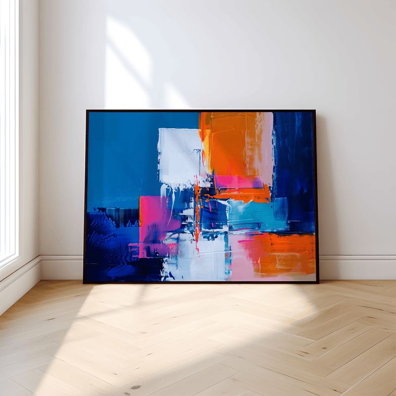 Expressive Abstract Art – Colorful Wall Decor | Modern Vibrant Canvas Gallery Wrap
