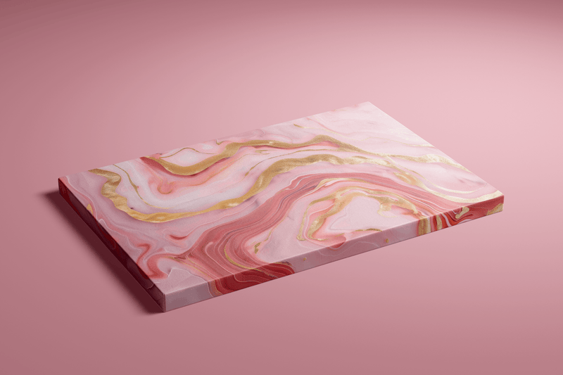Pink Gold Marble Art – Elegant Abstract Marble Wall Decor | Luxury Prints