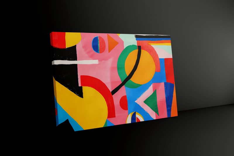 Bauhaus Play Wall Art – Modern Abstract Composition | Vibrant Geometric Decor