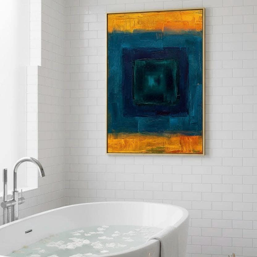 Minimalist Pastel Print | Scandinavian Wall Art - Soft Color Block Abstract