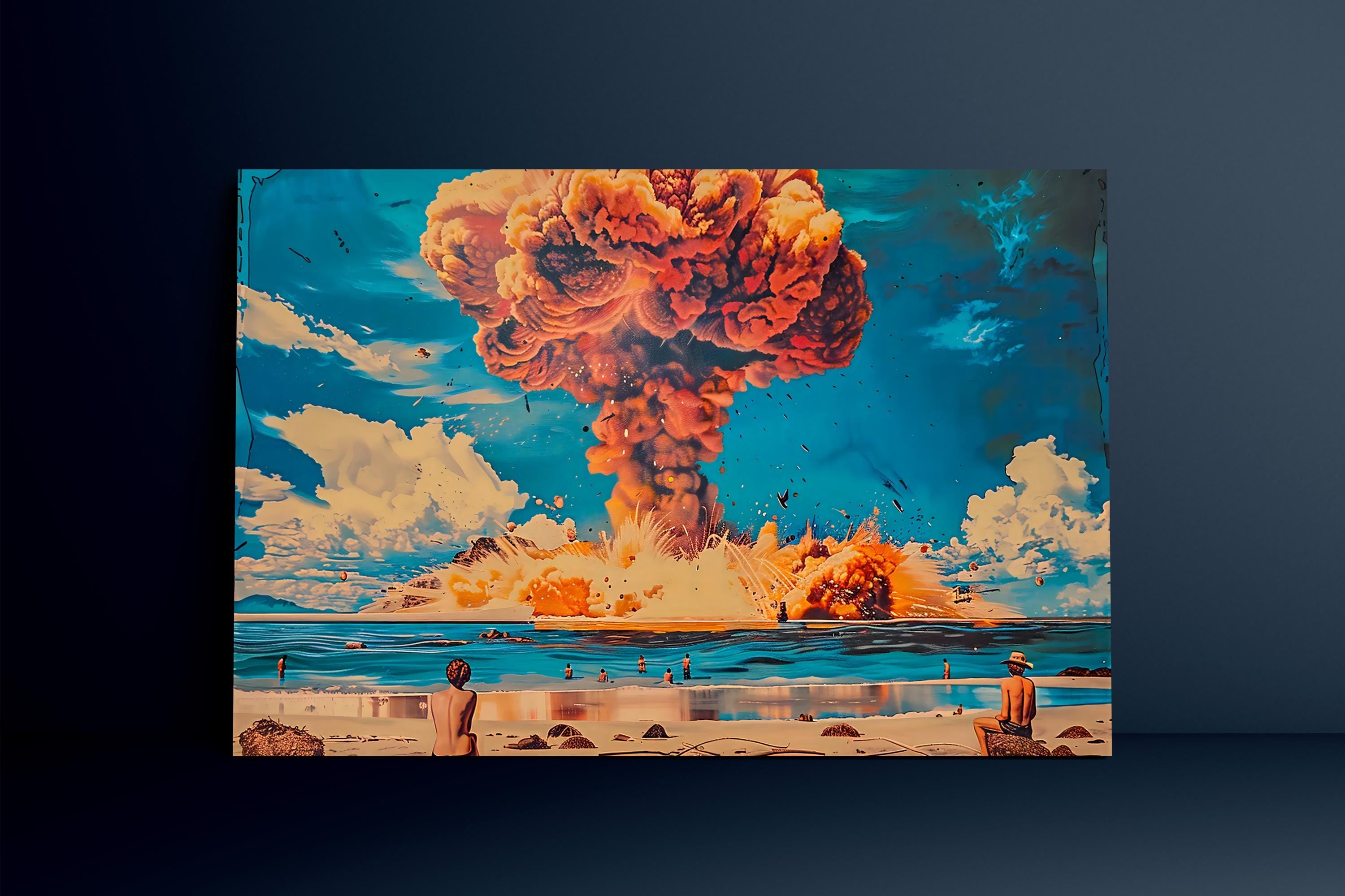The Sublime Event: Cinematic Nuclear Cloud Canvas Art | Powerful & Thought-Provoking Wall Decor