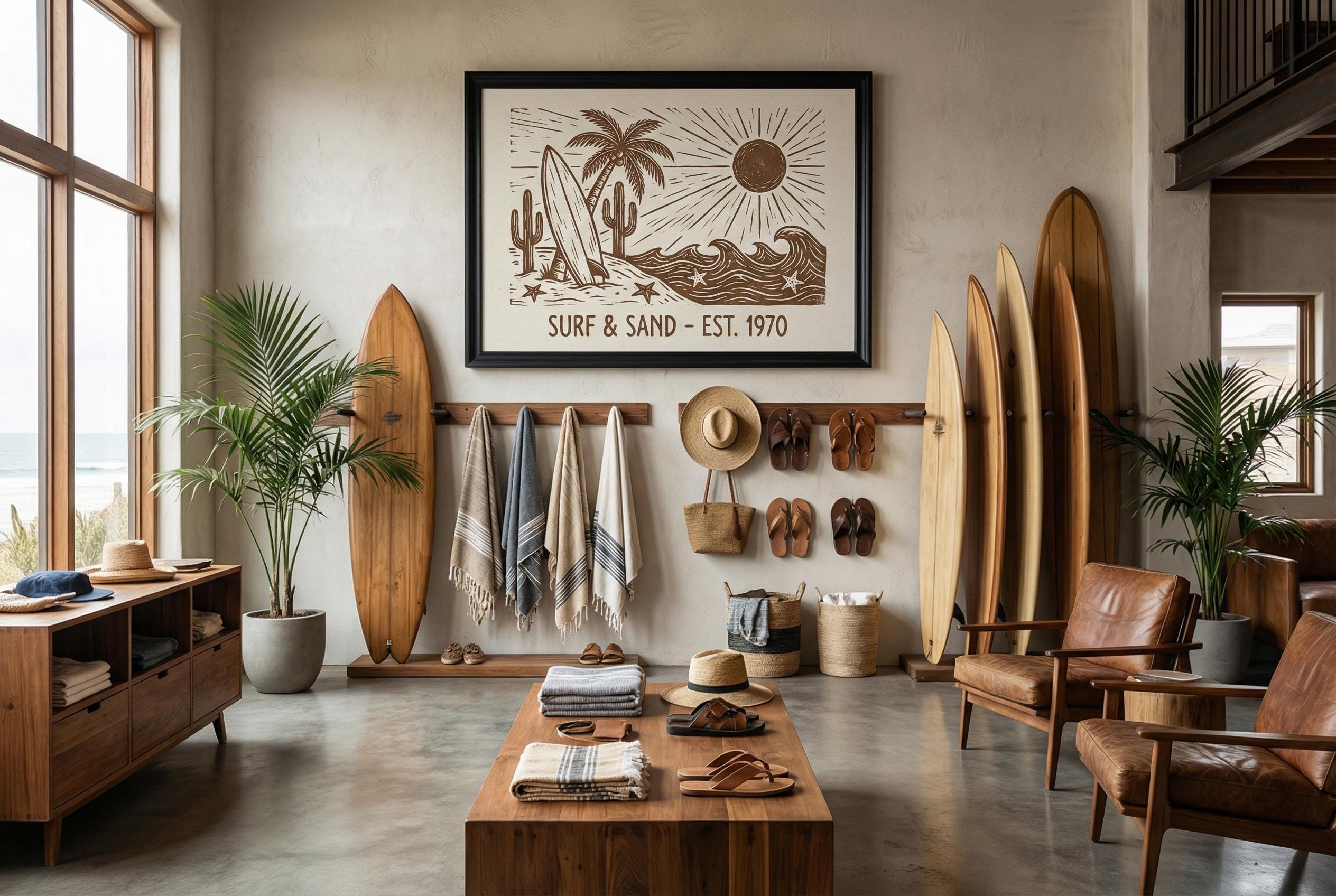 Beach Wall Art Print: Coastal Vibes (Matte, Canvas, or Framed)