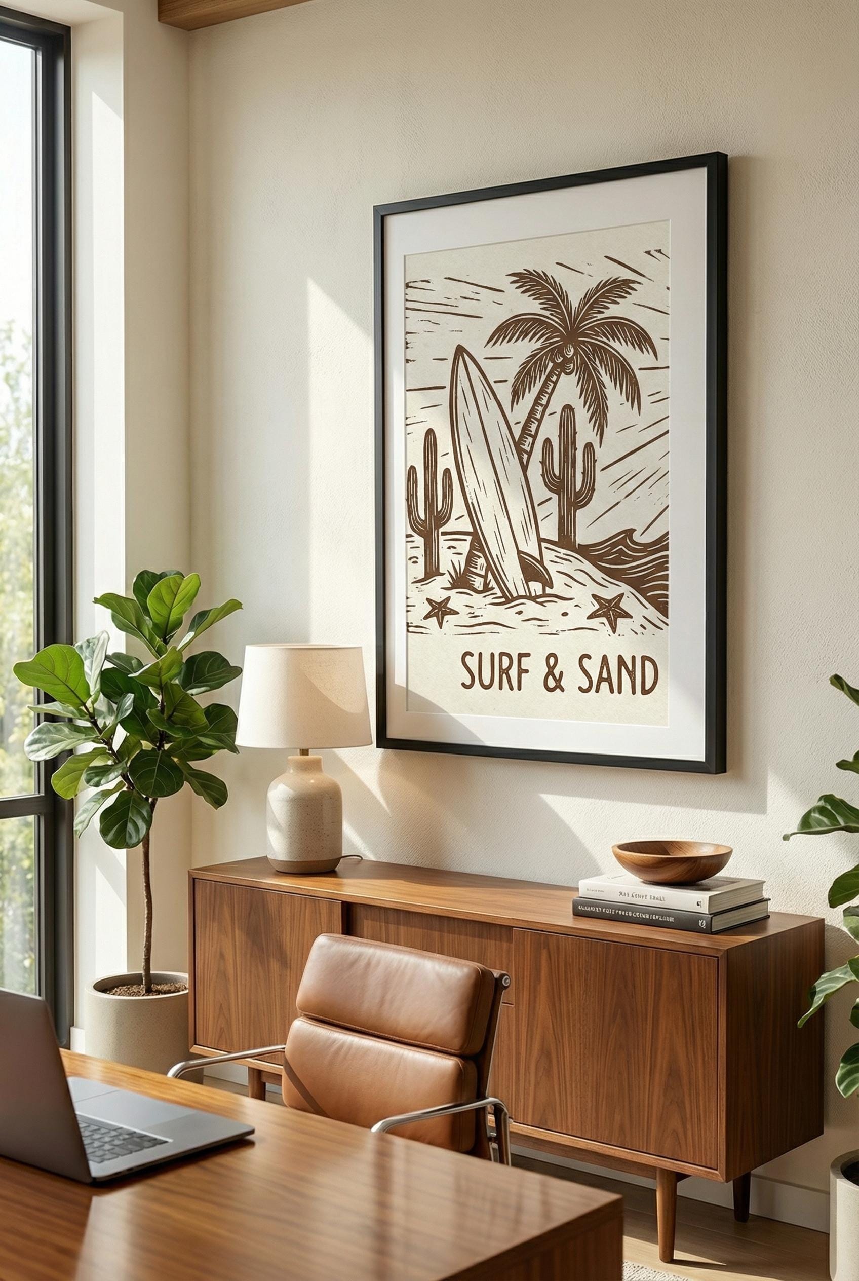 Beach Wall Art Print: Coastal Vibes (Matte, Canvas, or Framed)