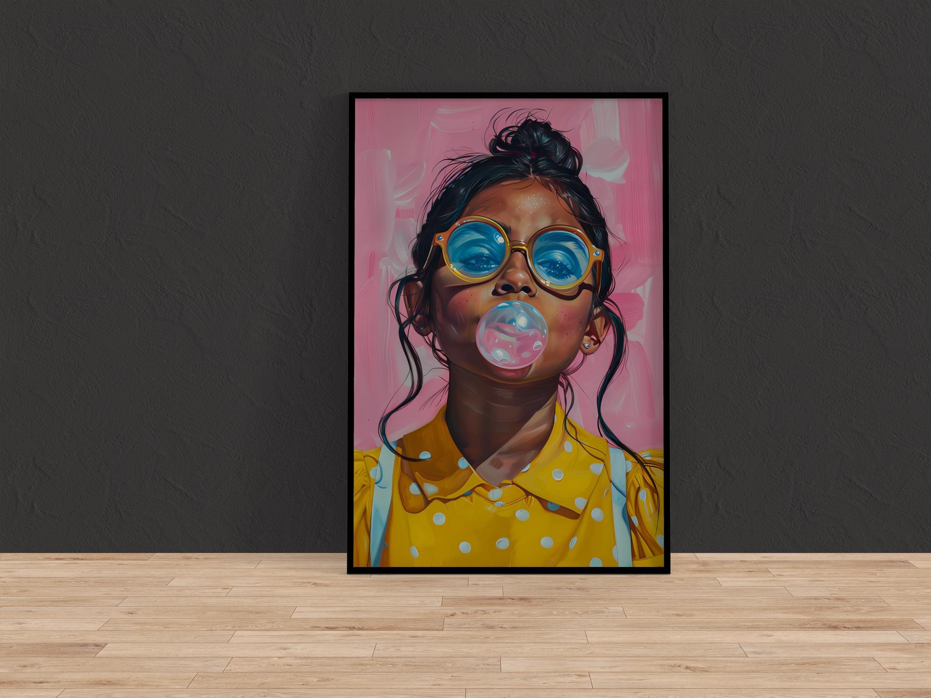 Latina Girl Canvas Print: Vibrant Portrait Art (Multiple Sizes)