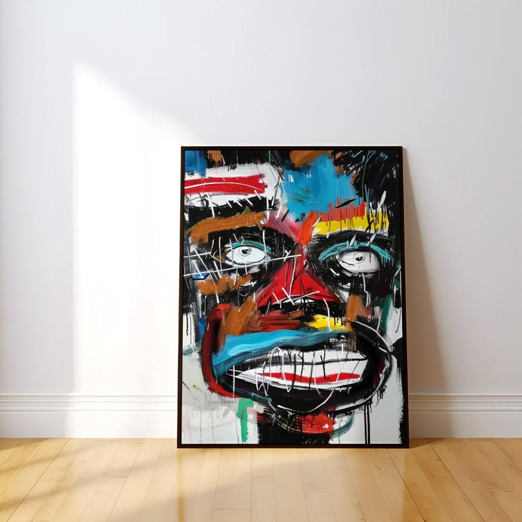 The All-Seeing: Vibrant Abstract Expressionist Eye Painting | Modern & Colorful Wall Art
