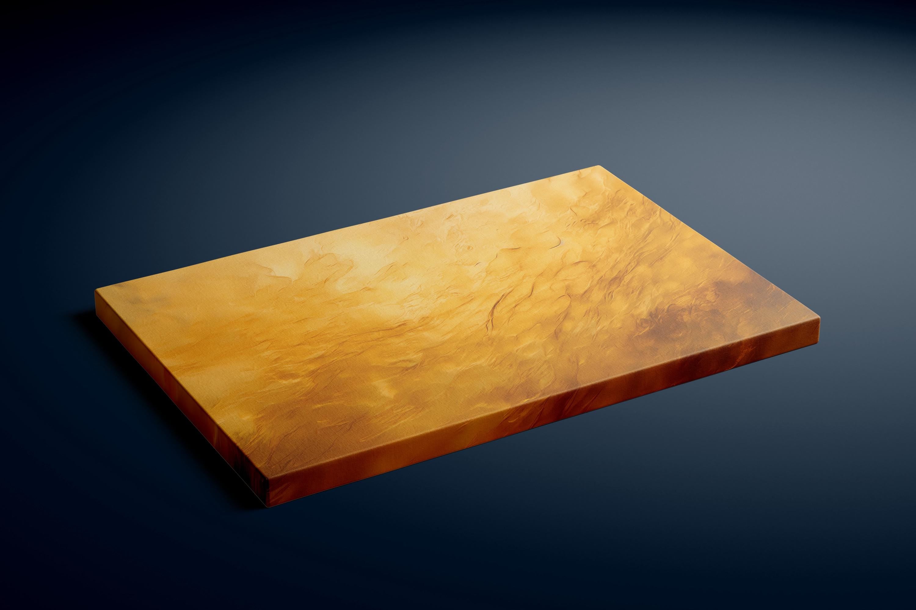 Golden Light Abstract: Ethereal Yellow & Gold Art Print | Modern & Luminous Wall Decor