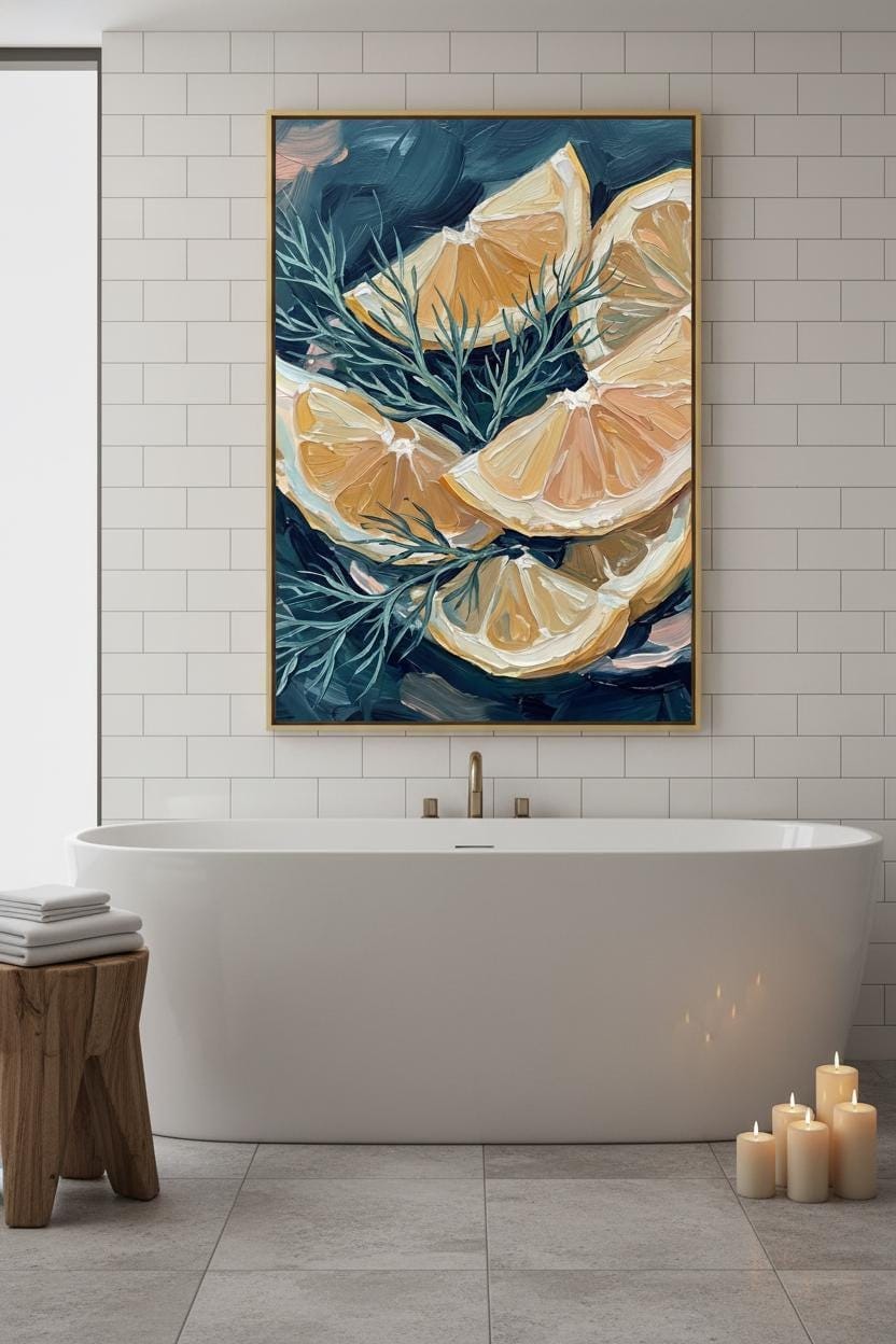 Coastal Oyster Shell Print - Nautical Wall Art | Pearl Still Life Beach Decor