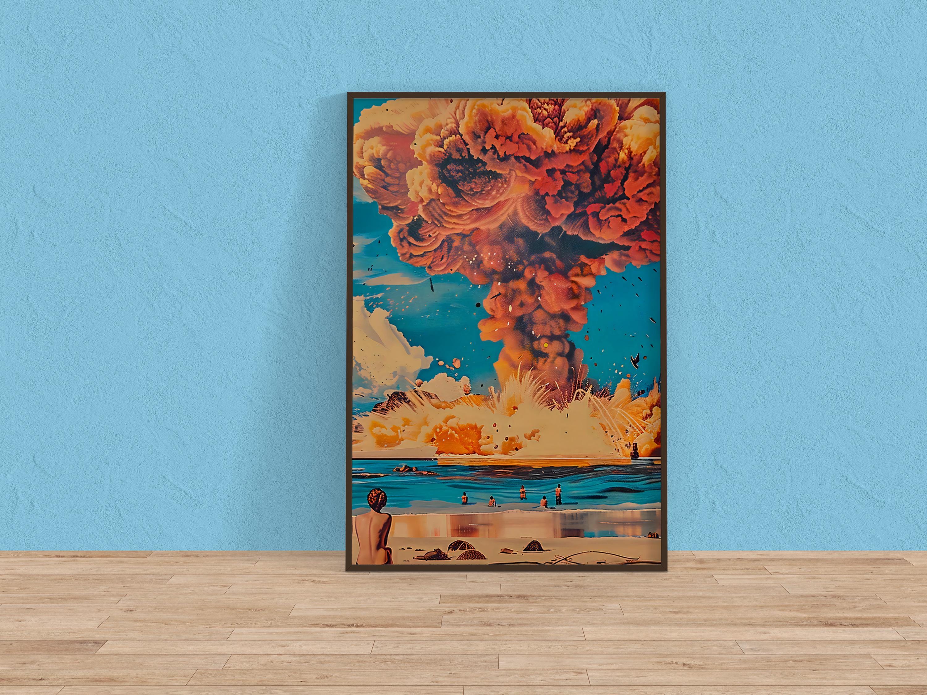 The Sublime Event: Cinematic Nuclear Cloud Canvas Art | Powerful & Thought-Provoking Wall Decor