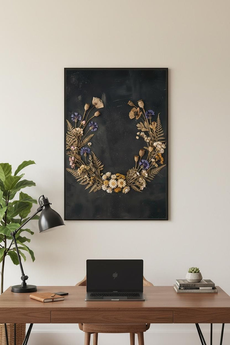 Vintage Botanical Print - Dried Seed Pod Art | Cottagecore Wall Art Decor