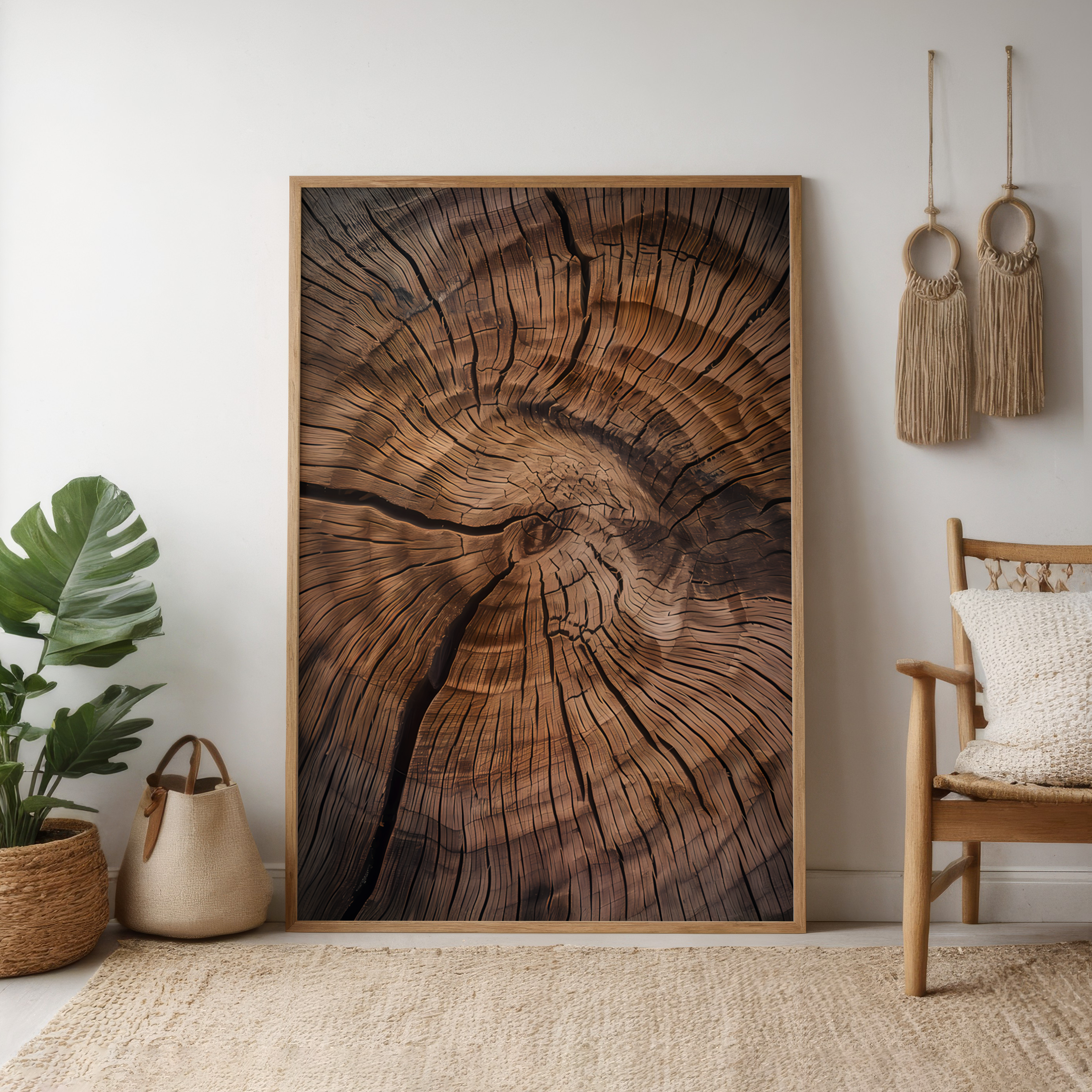 The Life of Trees: Abstract Weathered Wood Texture Art | Rustic & Organic Wall Decor