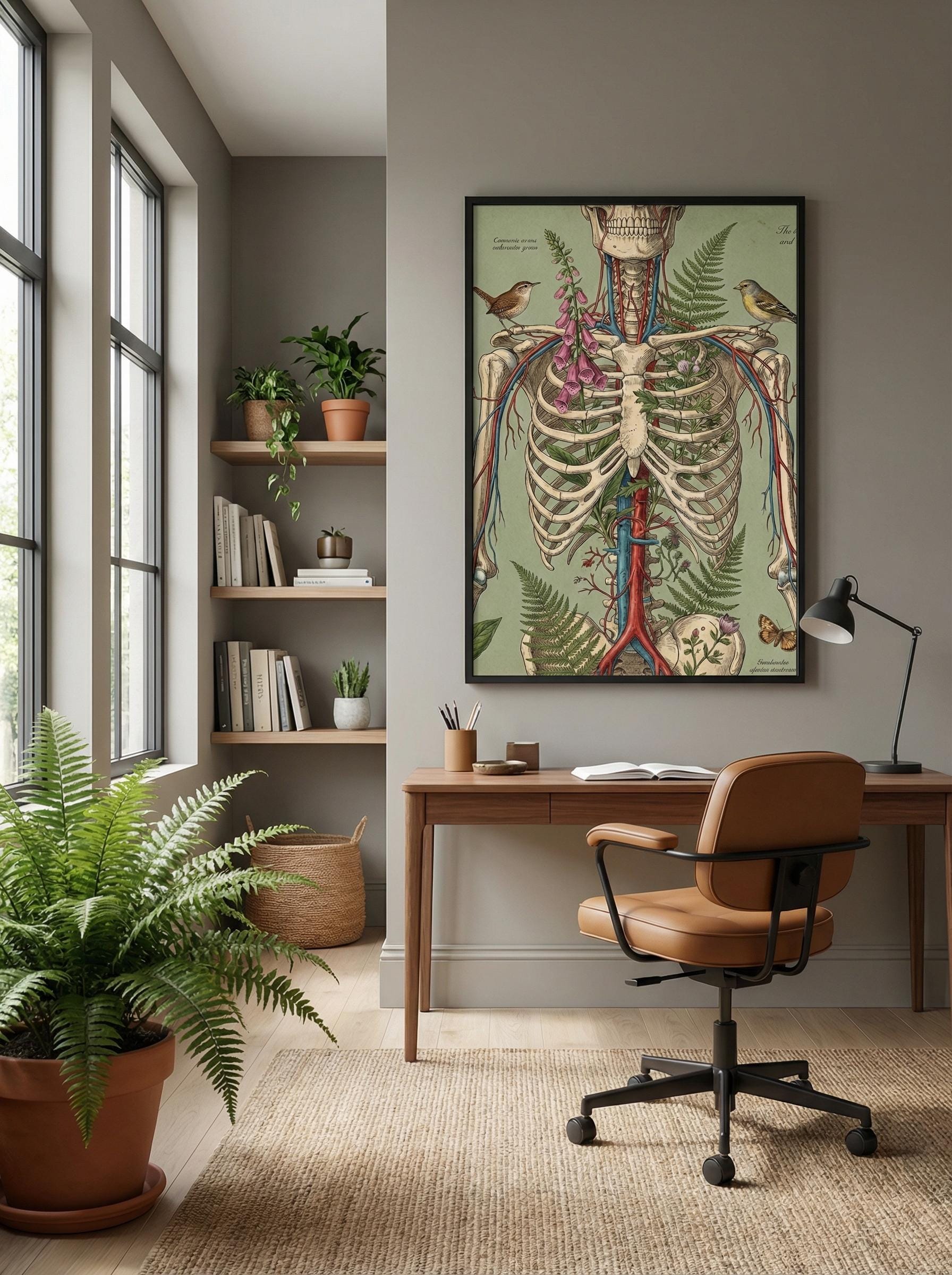 Wall Art Print: Human Nature Connection - Abstract Home Decor