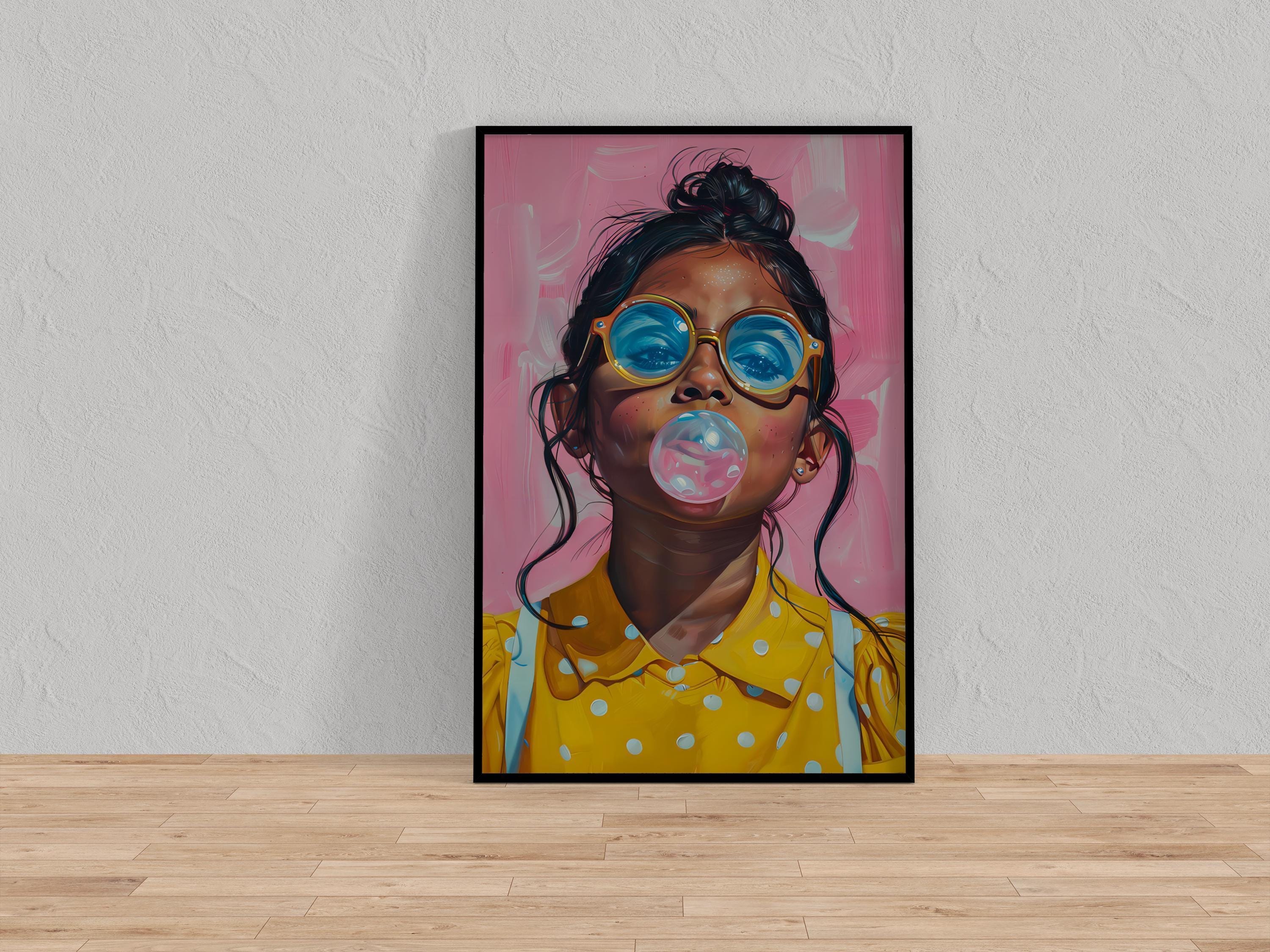 Latina Girl Canvas Print: Vibrant Portrait Art (Multiple Sizes)