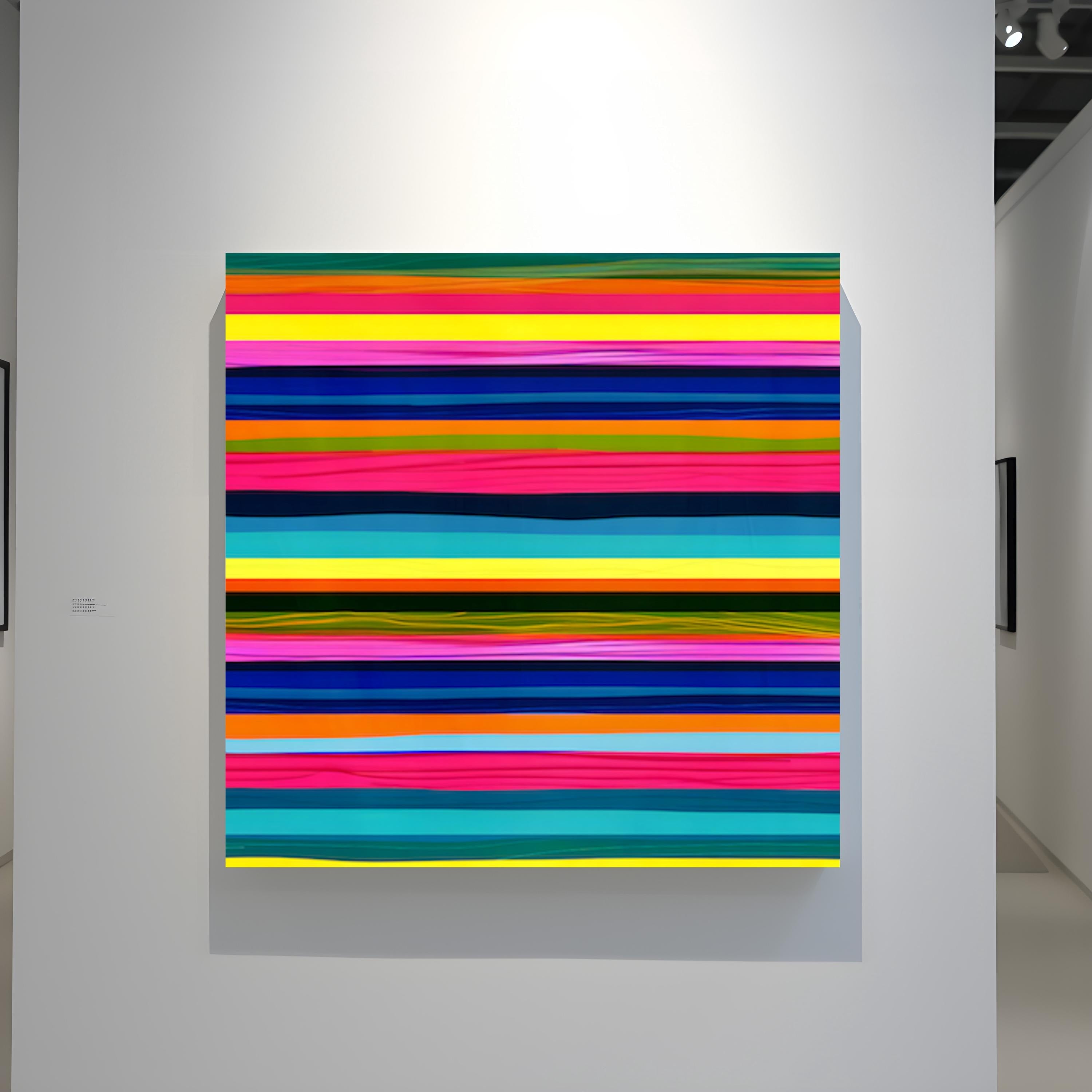 Vibrant Harmony: Modern Abstract Striped Canvas Art | Bold & Colorful Wall Decor