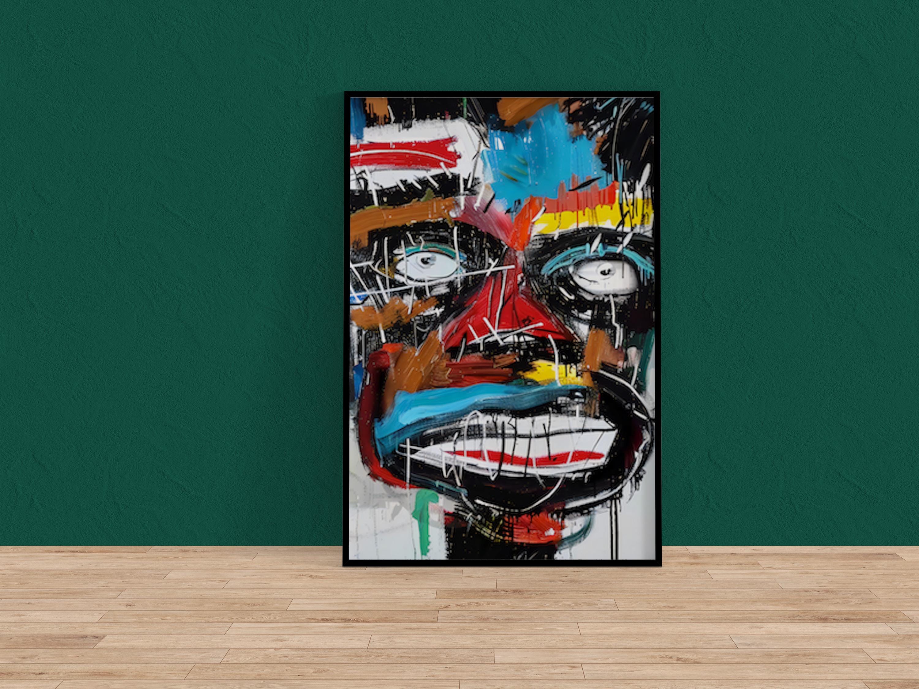 The All-Seeing: Vibrant Abstract Expressionist Eye Painting | Modern & Colorful Wall Art