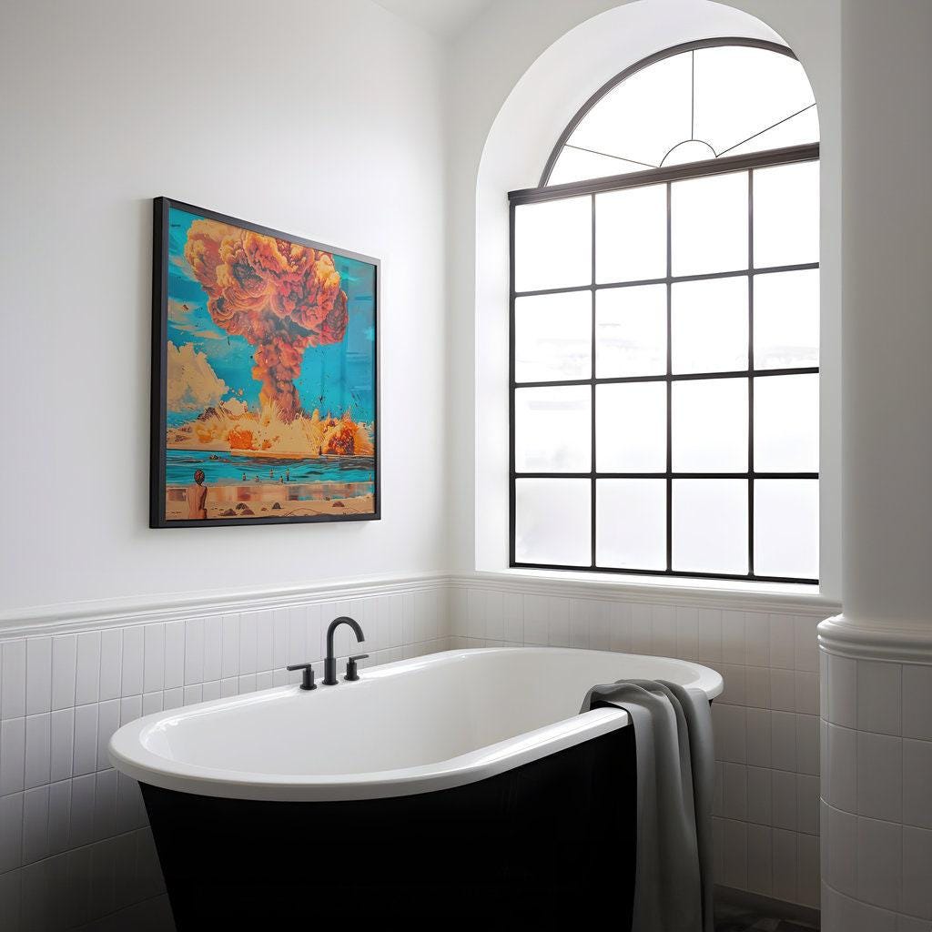 The Sublime Event: Cinematic Nuclear Cloud Canvas Art | Powerful & Thought-Provoking Wall Decor