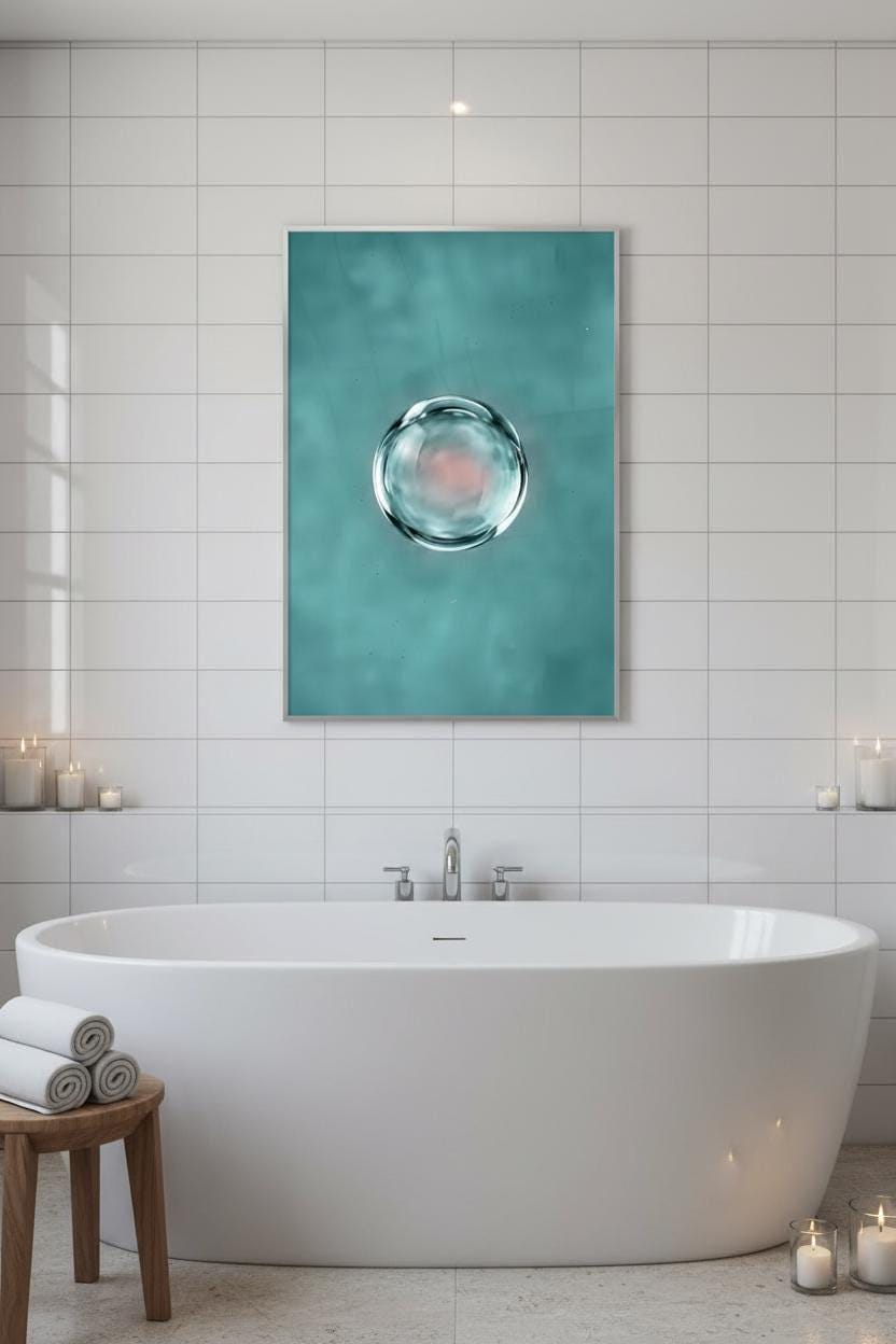 Pink Cloud Wall Art – Romantic Feminine Blush Sunset Print with Cotton Candy Clouds