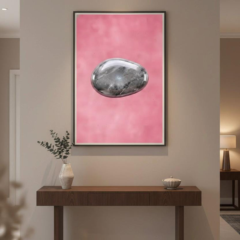 Pink Cloud Wall Art - Romantic Feminine Blush Sunset Print with Cotton Candy Clouds