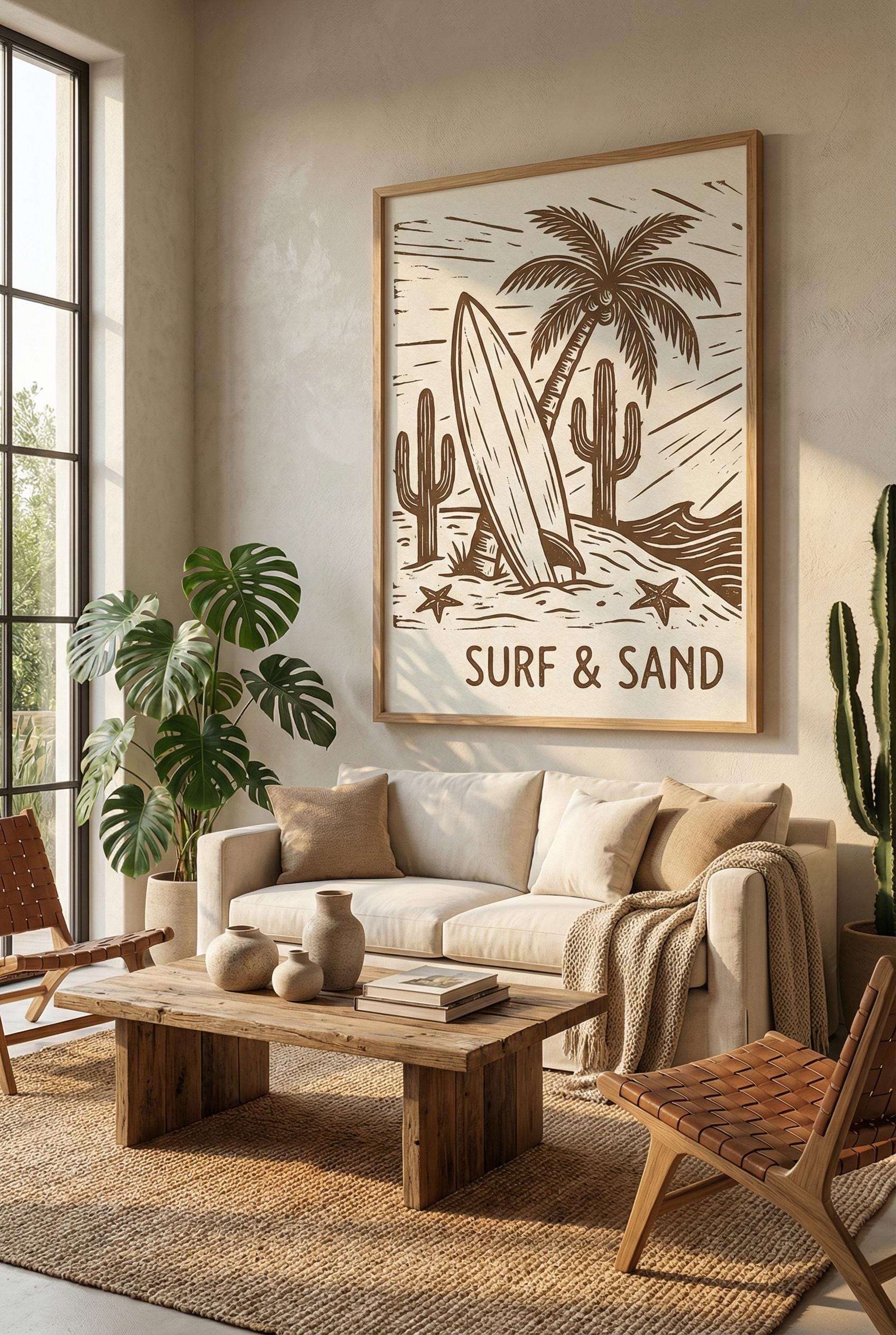 Beach Wall Art Print: Coastal Vibes (Matte, Canvas, or Framed)