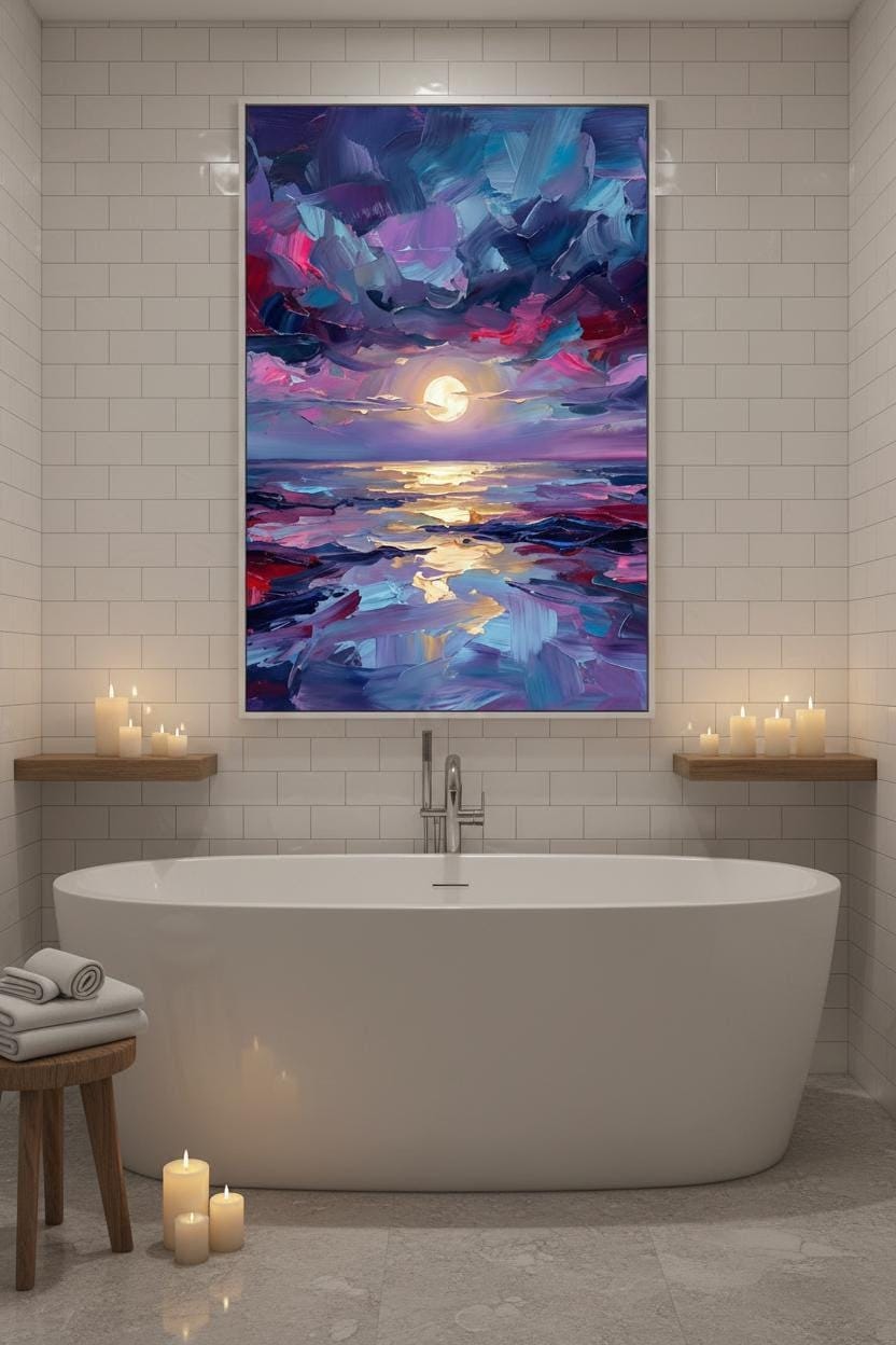 Sunset Sky Art Print – Vibrant Landscape Decor With Dramatic Cloudscape