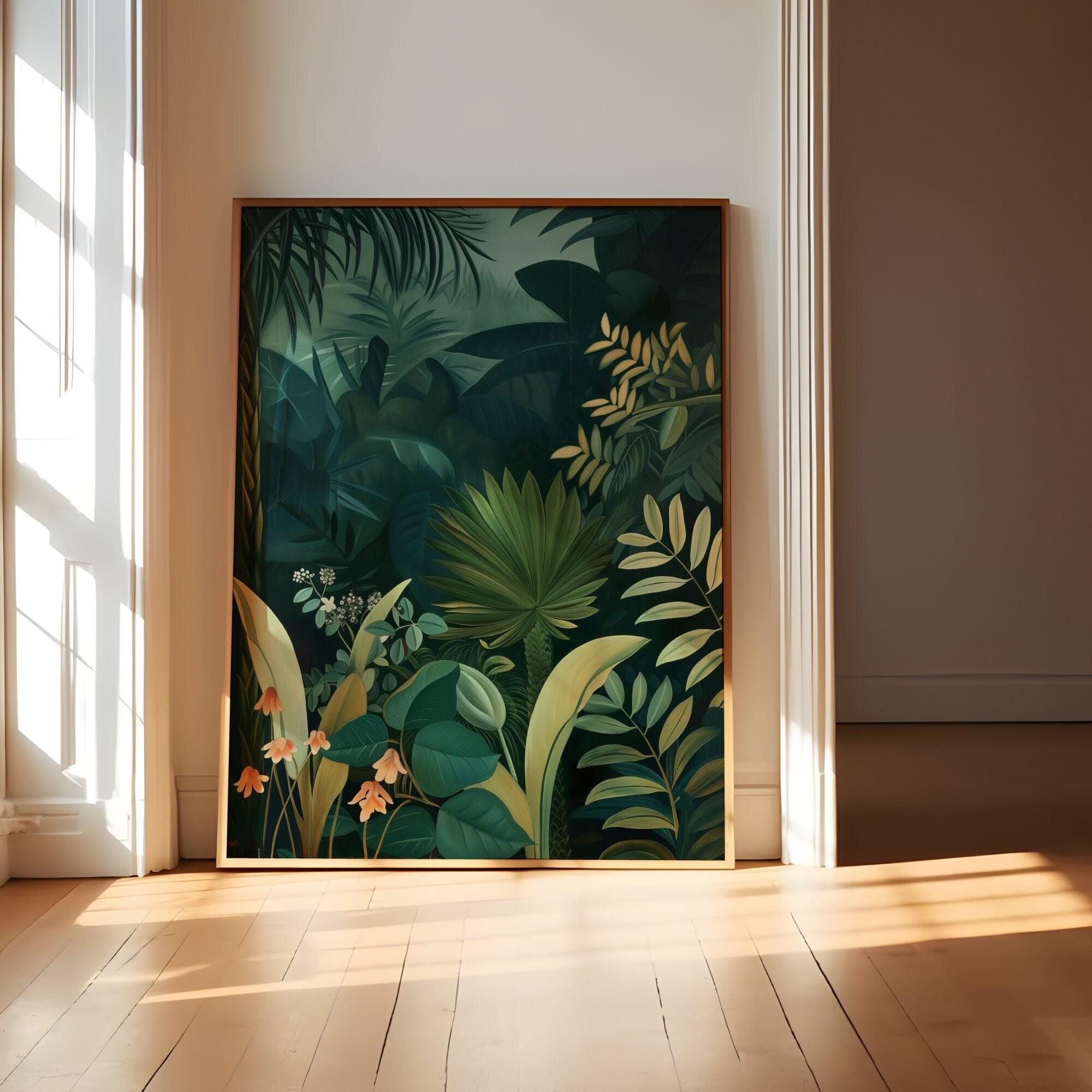 Minimalist Green Abstract Art: Large Arch Painting for Modern Walls