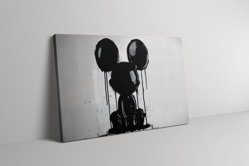 Dystopian Mouse Art – Moody Abstract Pop Culture Print | Dark Edgy Wall Decor