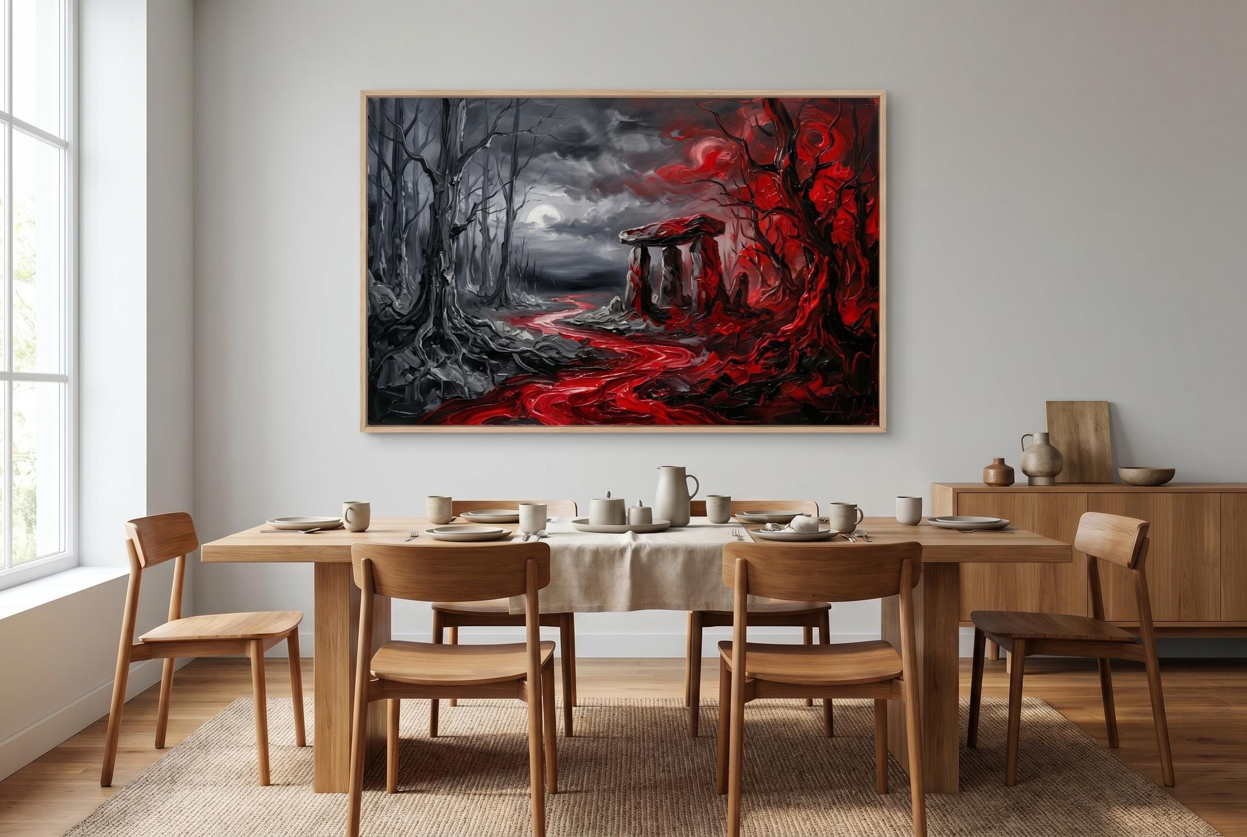 Gothic Castle Art - Moody Gothic Print Featuring Dark Architecture and Castle Ruins