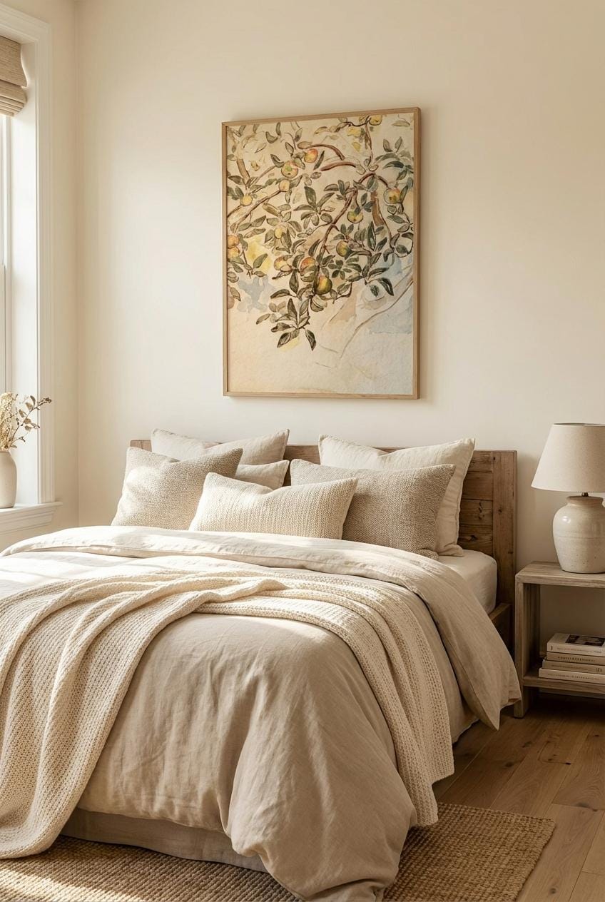 Vintage Apple Tree Print – Rustic Fruit Illustration | Botanical Wall Art
