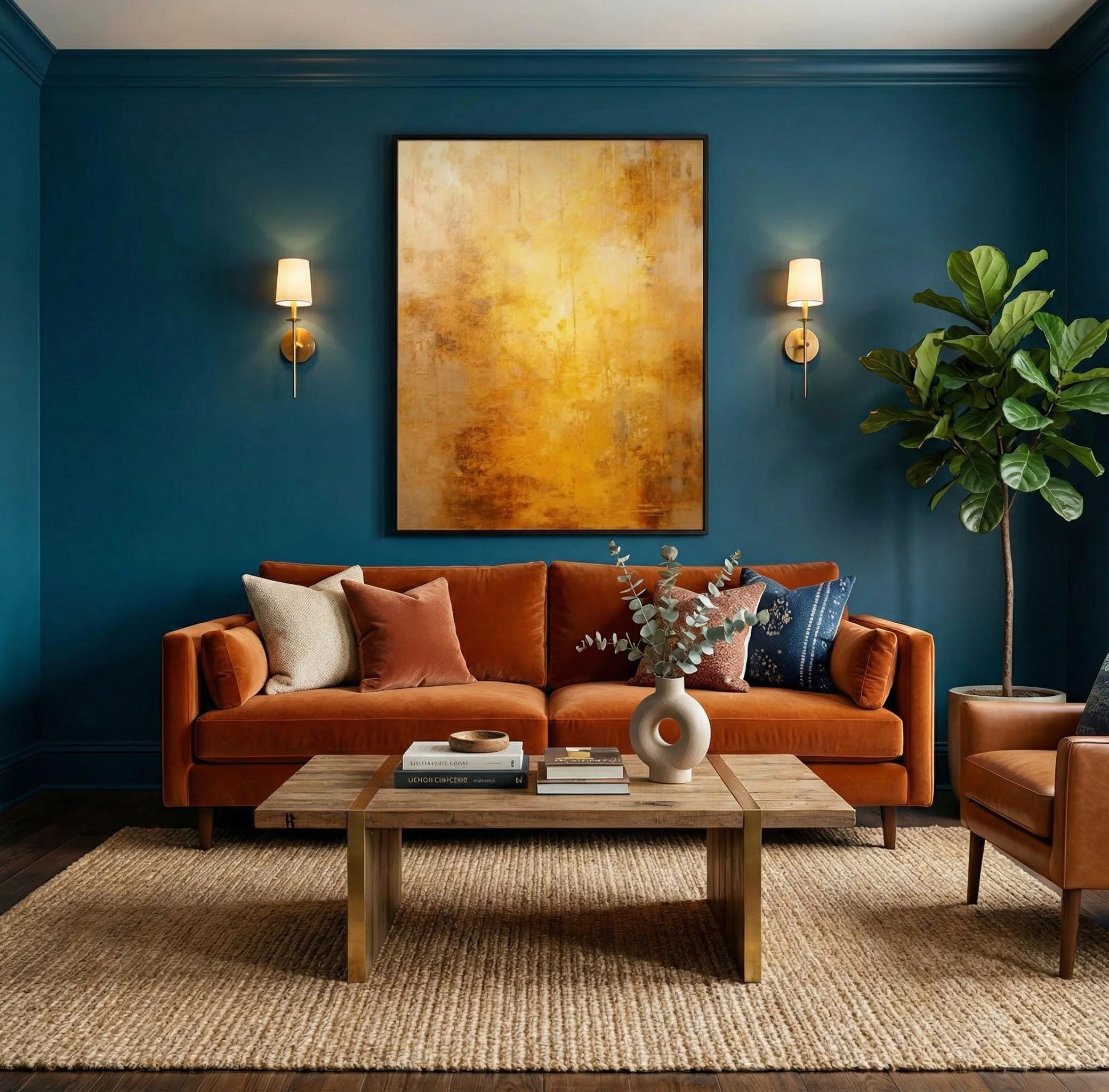 Abstract Wall Art: Gold and Yellow Sunlight - Modern Farmhouse Style