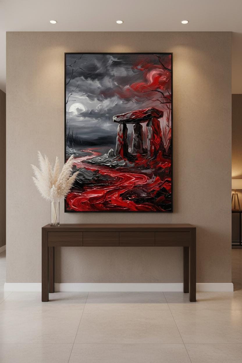 Gothic Castle Art - Moody Gothic Print Featuring Dark Architecture and Castle Ruins