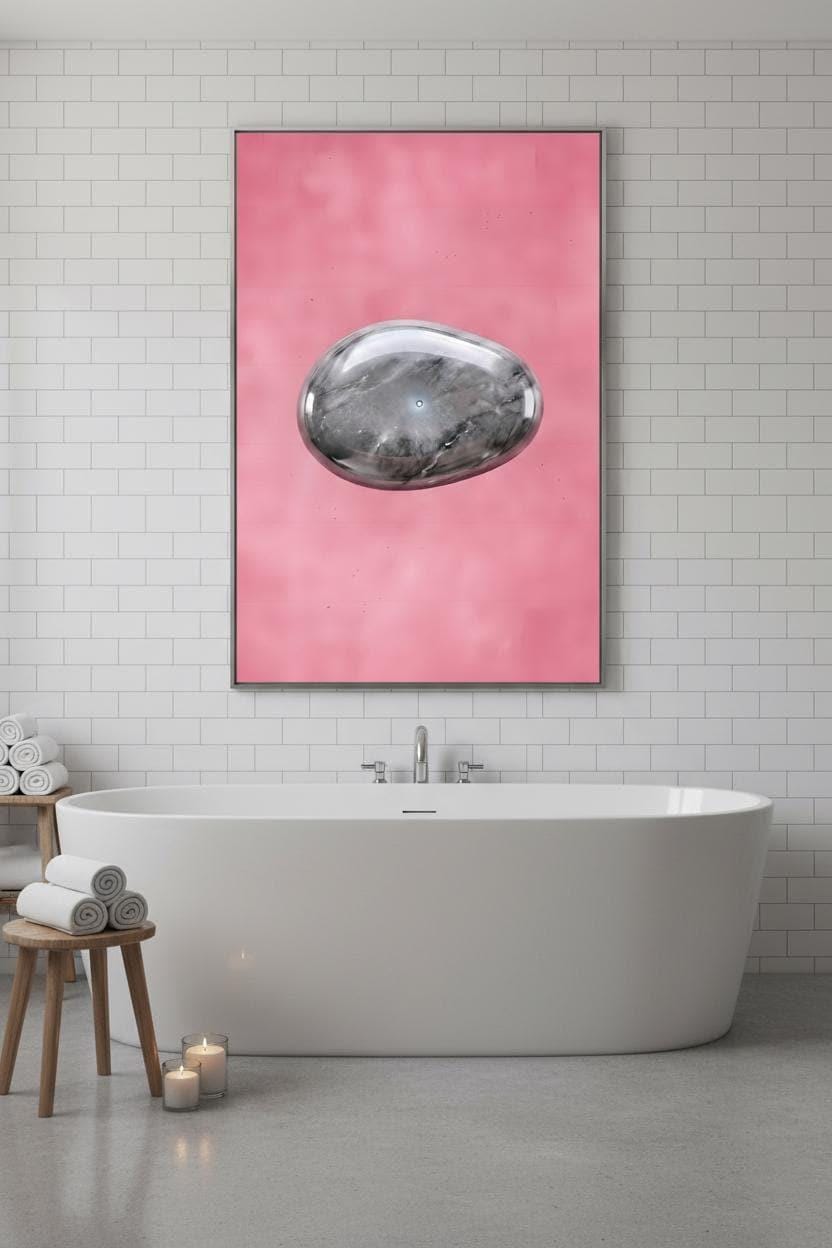 Pink Cloud Wall Art - Romantic Feminine Blush Sunset Print with Cotton Candy Clouds