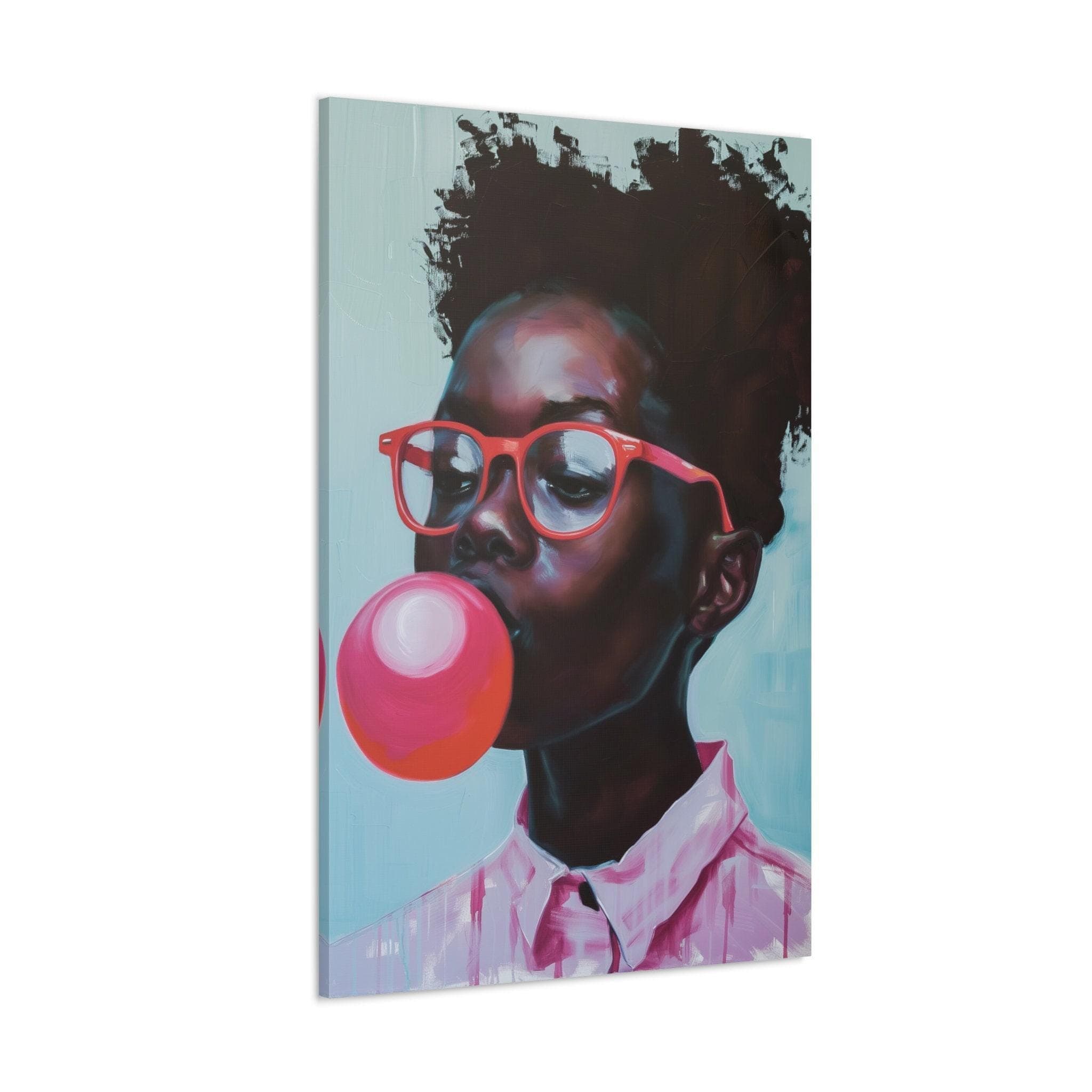 Bold Identity Print: Confident Girl with Glasses (Canvas or Matte Paper)
