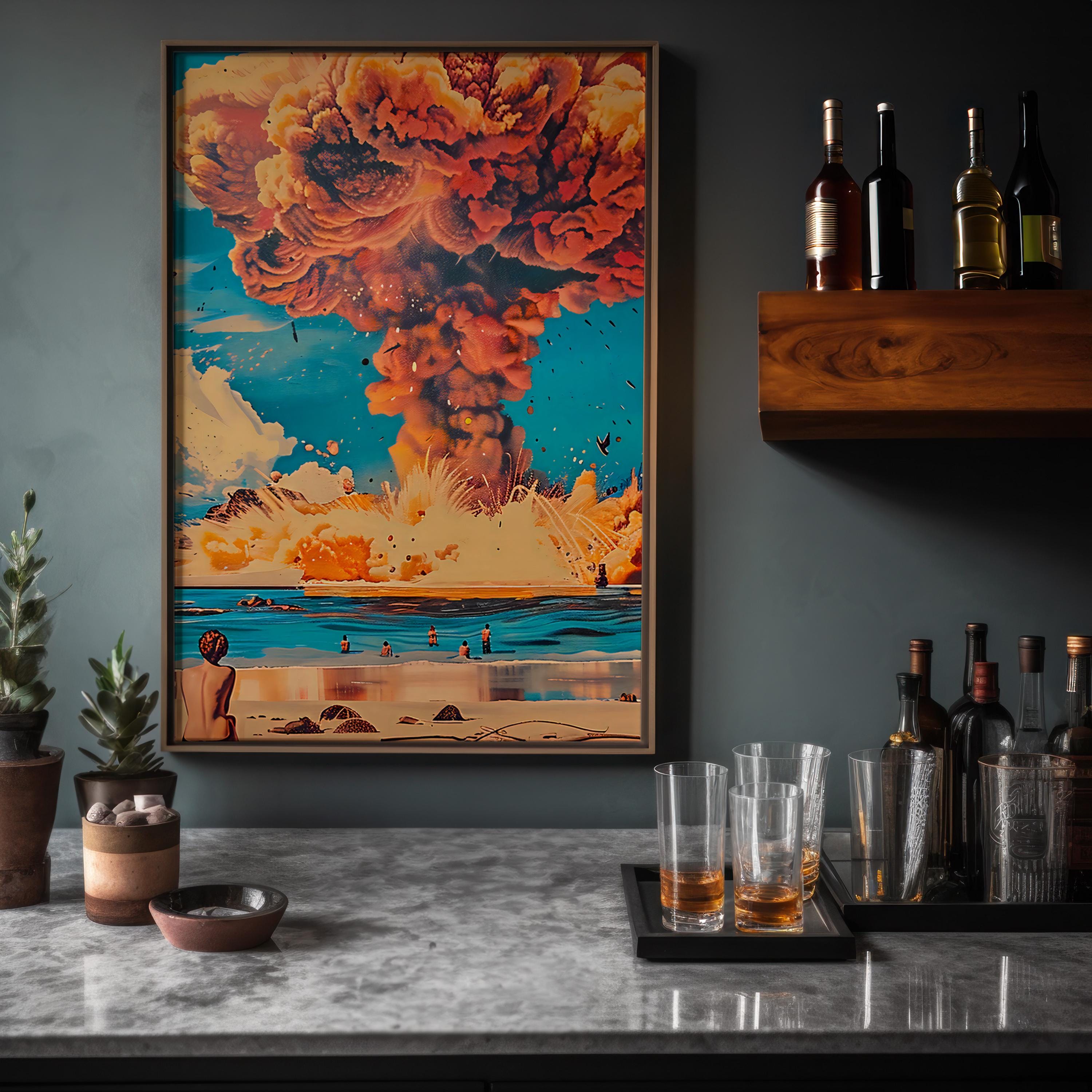 The Sublime Event: Cinematic Nuclear Cloud Canvas Art | Powerful & Thought-Provoking Wall Decor
