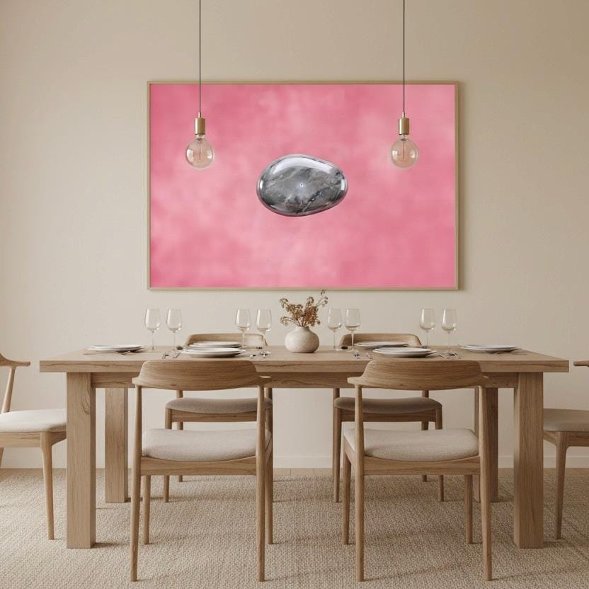 Pink Cloud Wall Art - Romantic Feminine Blush Sunset Print with Cotton Candy Clouds