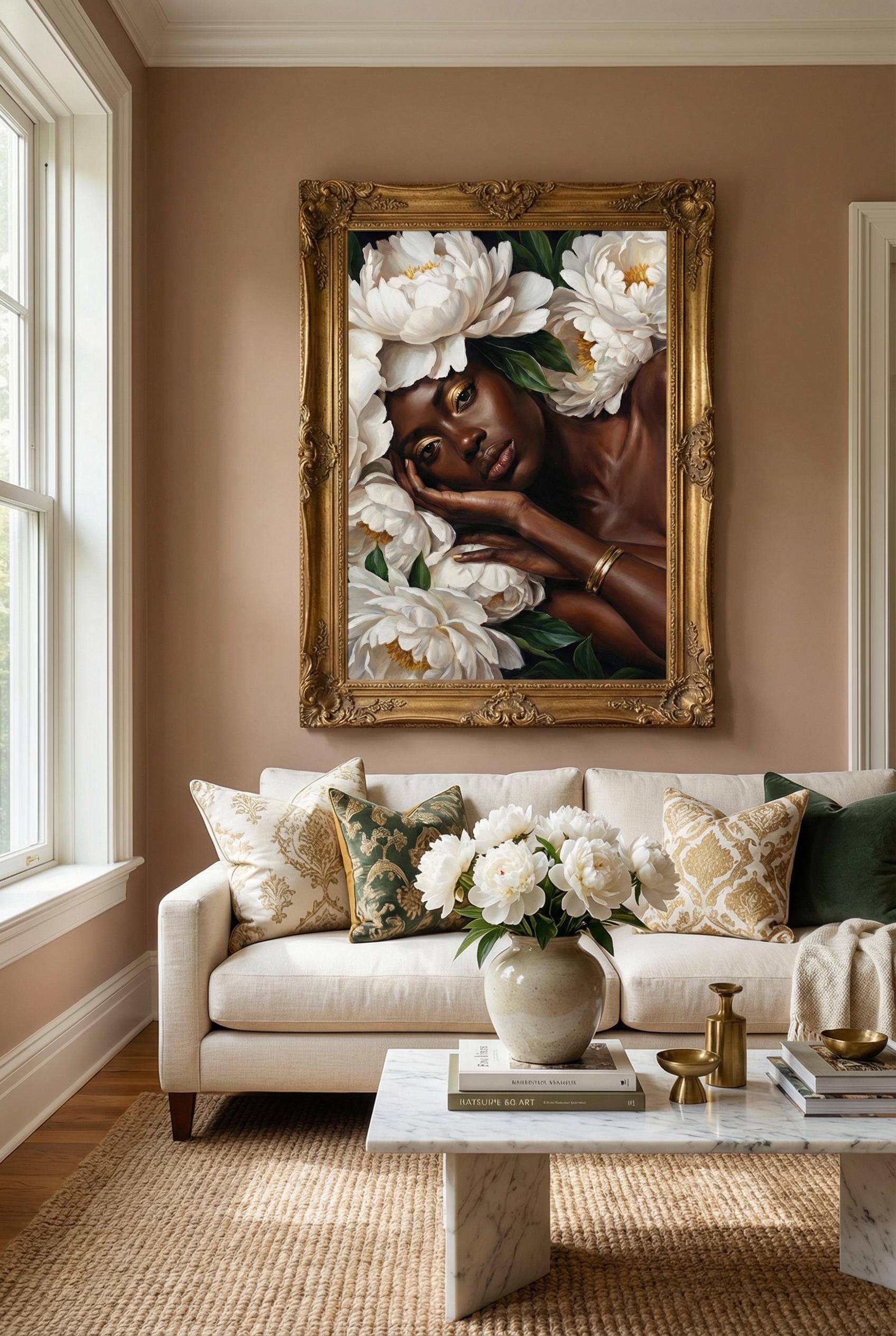 Art Print: Women and Flowers - Vibrant Home Wall Decor