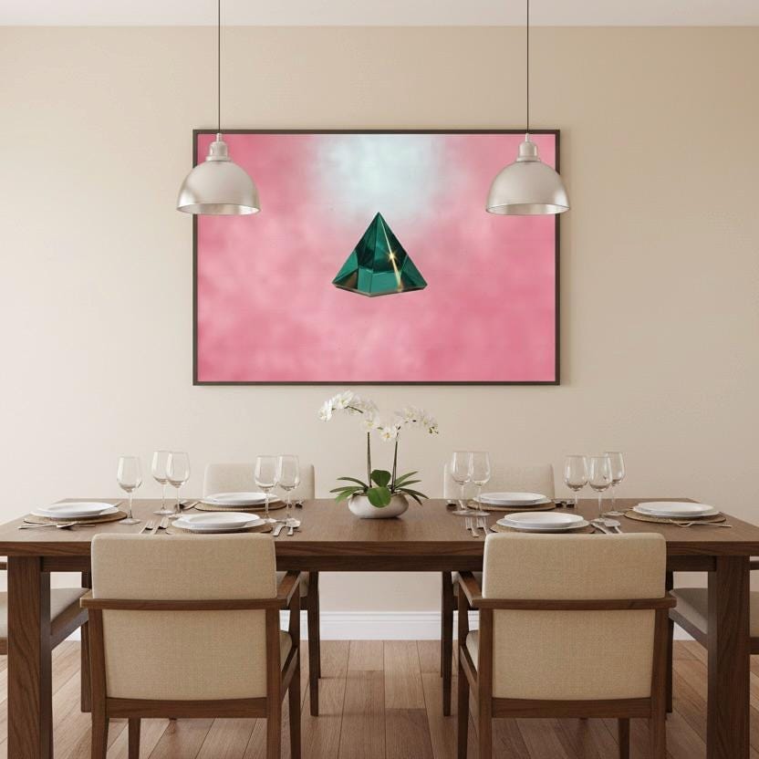 Pink Cloudscape Print - Romantic Wall Art With Blush Sunset Sky & Soft Pastel Decor