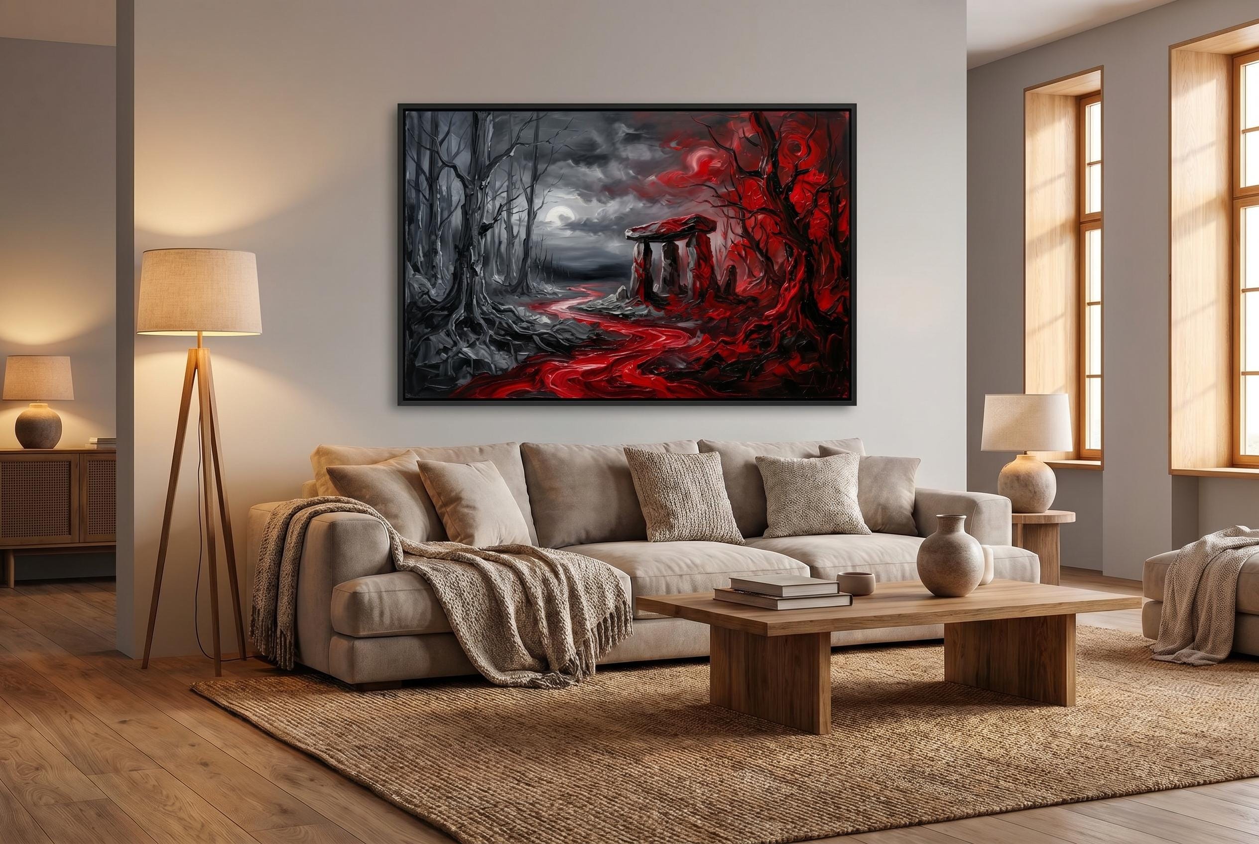 Gothic Castle Art - Moody Gothic Print Featuring Dark Architecture and Castle Ruins