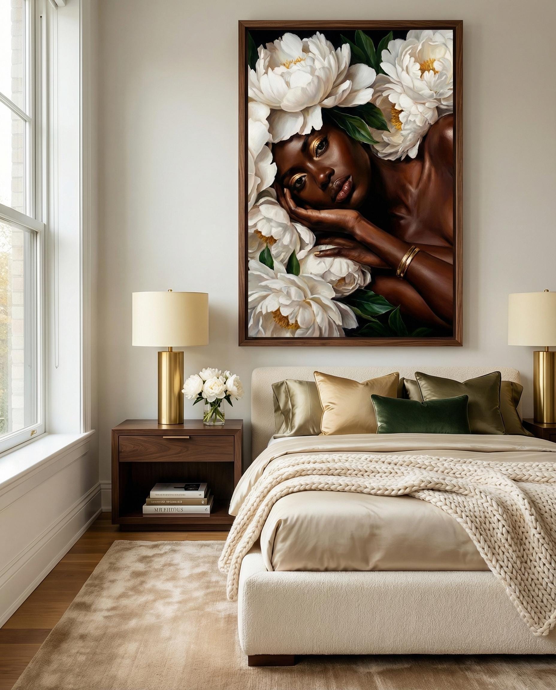 Art Print: Women and Flowers - Vibrant Home Wall Decor