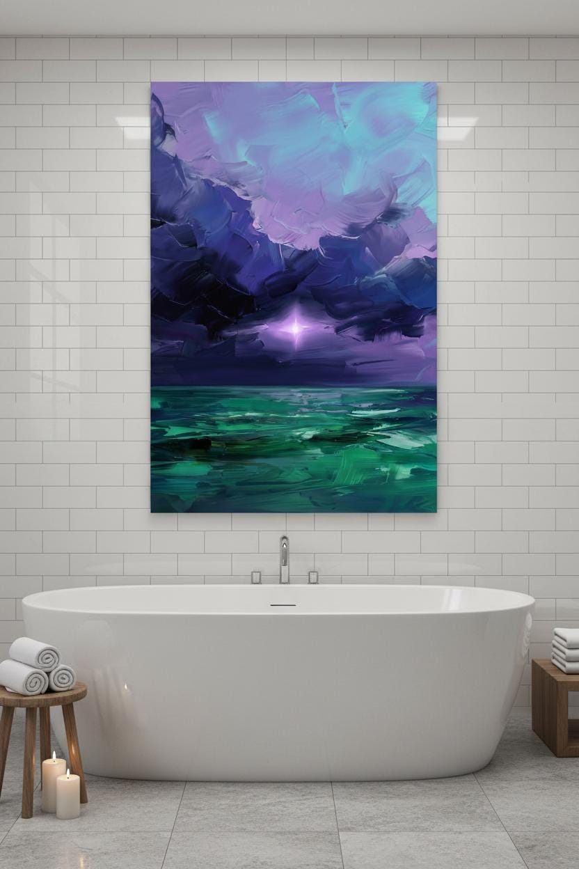Sunset Sky Art Print - Vibrant Wall Decor With Dramatic Cloudscape Landscape