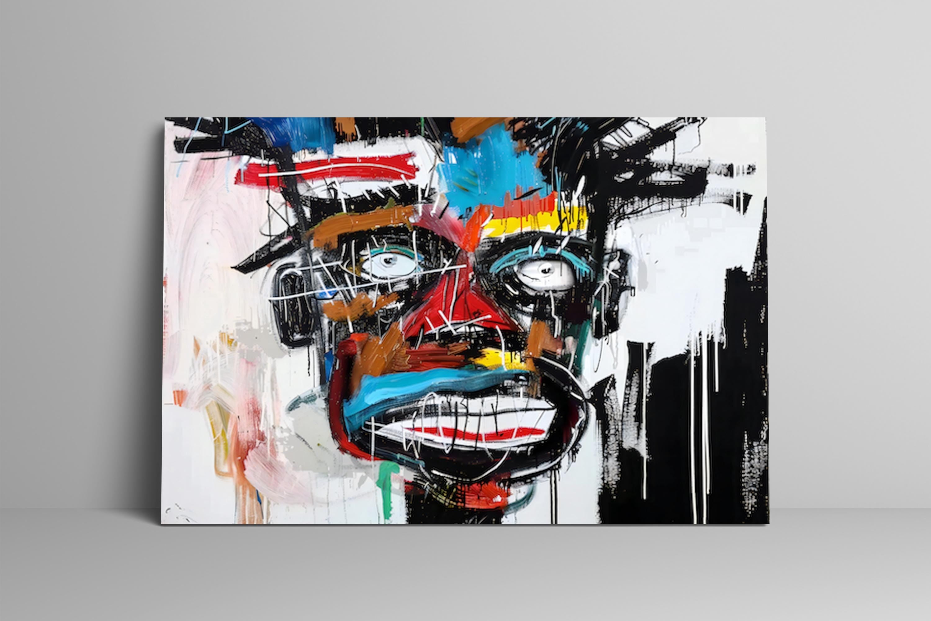 The All-Seeing: Vibrant Abstract Expressionist Eye Painting | Modern & Colorful Wall Art