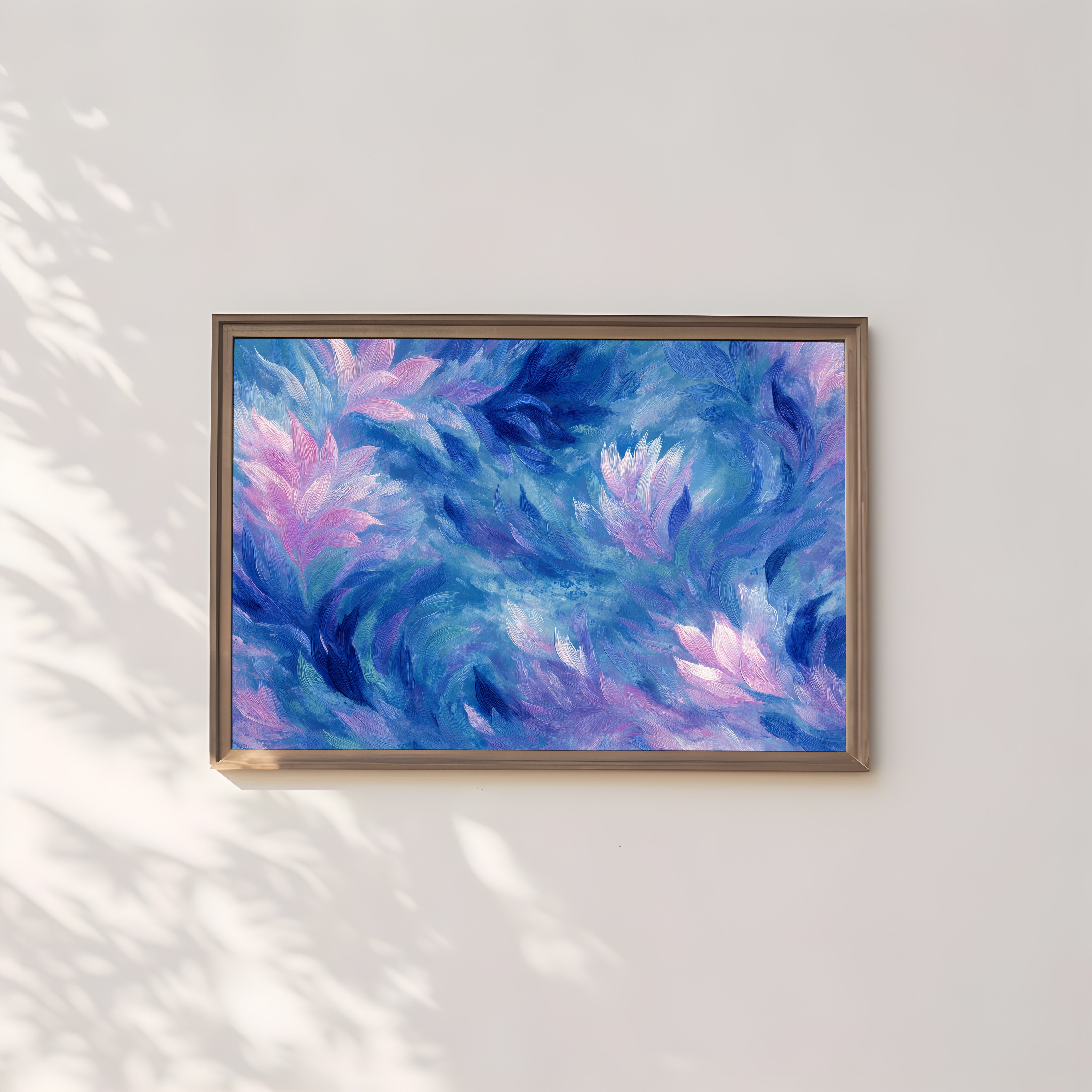 Underwater Art Print – Abstract Sea Painting | Pastel Sea Flora & Ocean Wall Decor