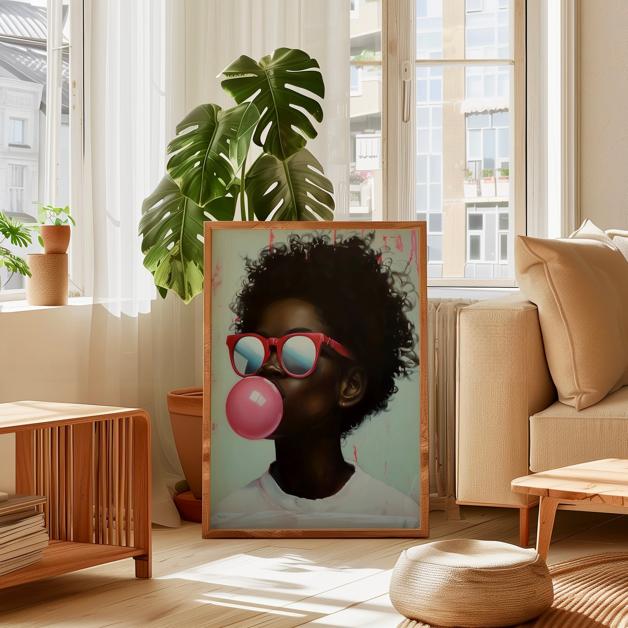 Bold Identity: Vibrant African American Portrait Art | Modern & Empowering Wall Decor