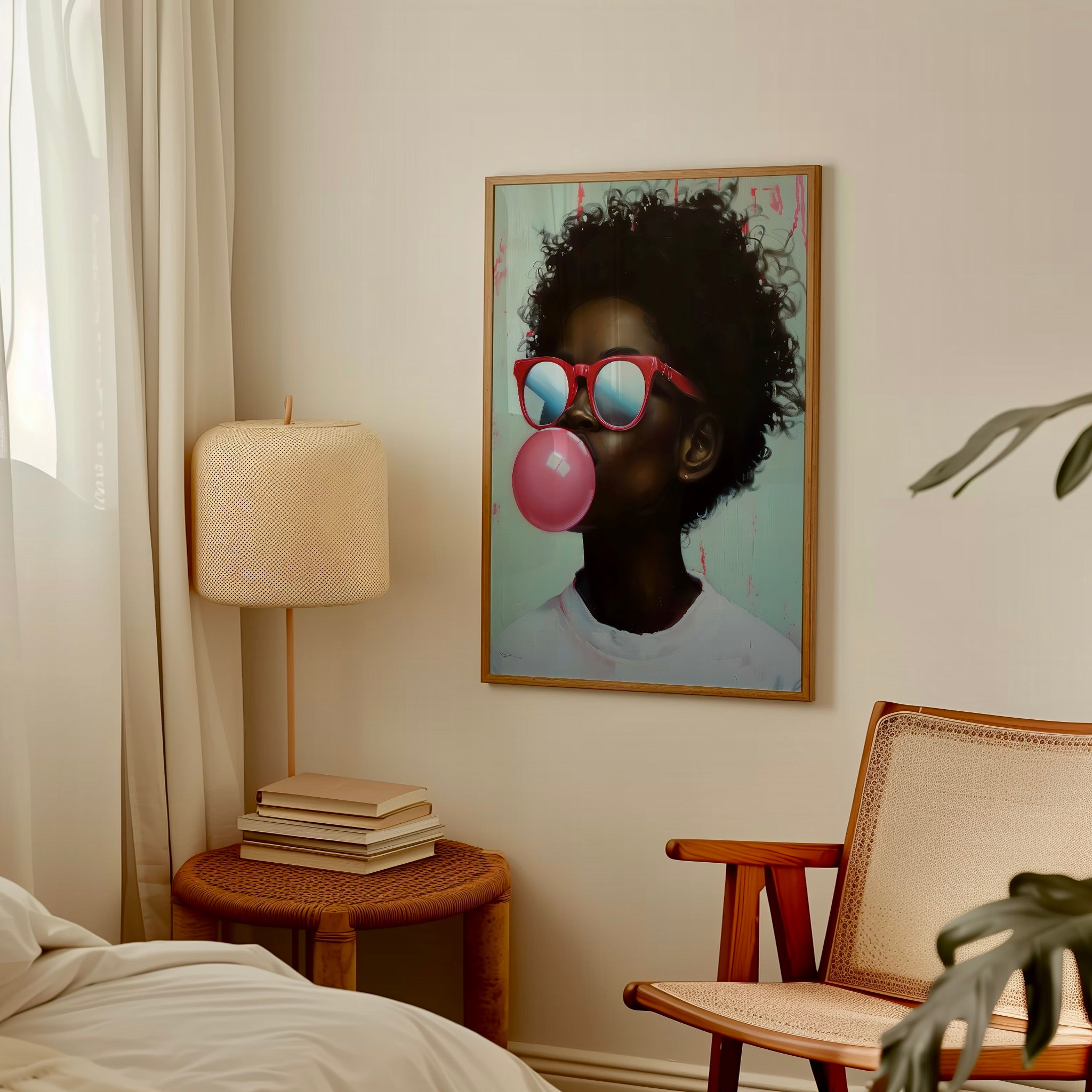 Bold Identity: Vibrant African American Portrait Art | Modern & Empowering Wall Decor