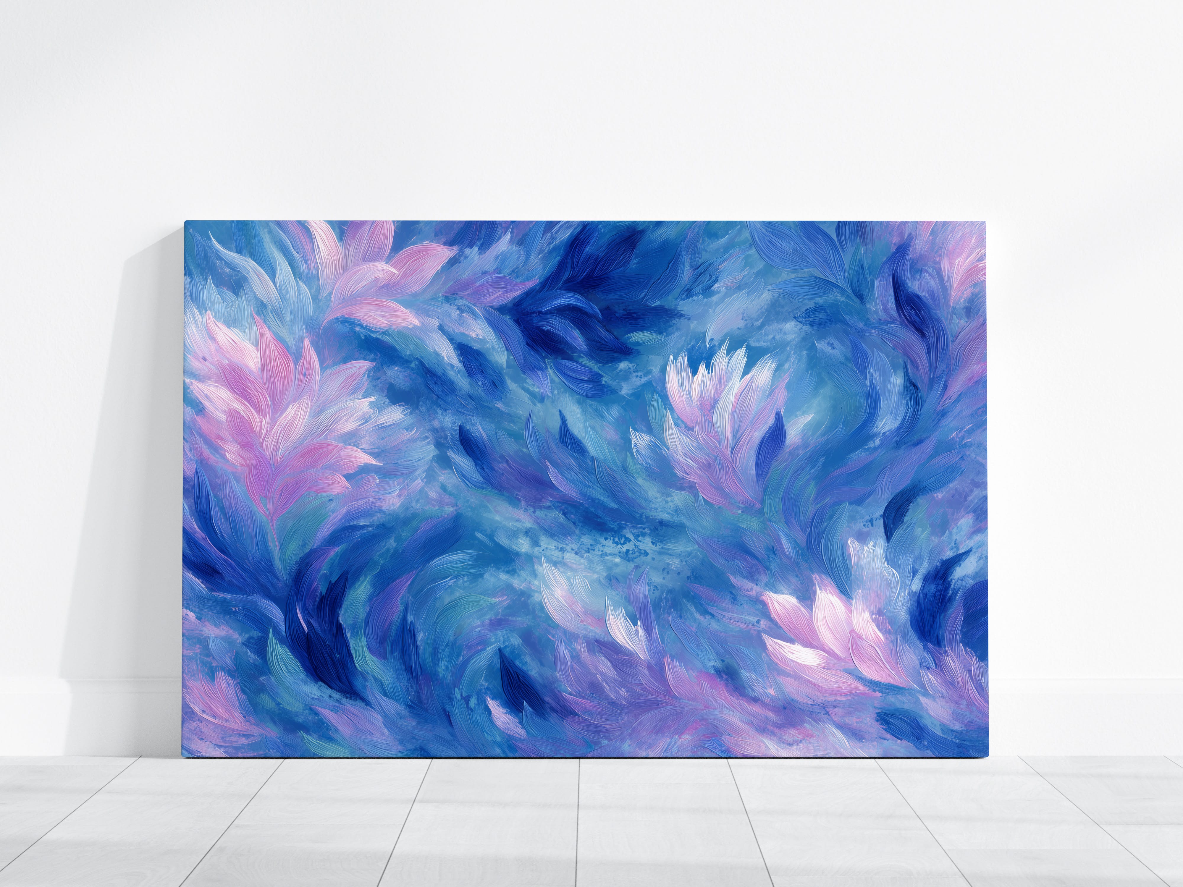 Underwater Art Print – Abstract Sea Painting | Pastel Sea Flora & Ocean Wall Decor