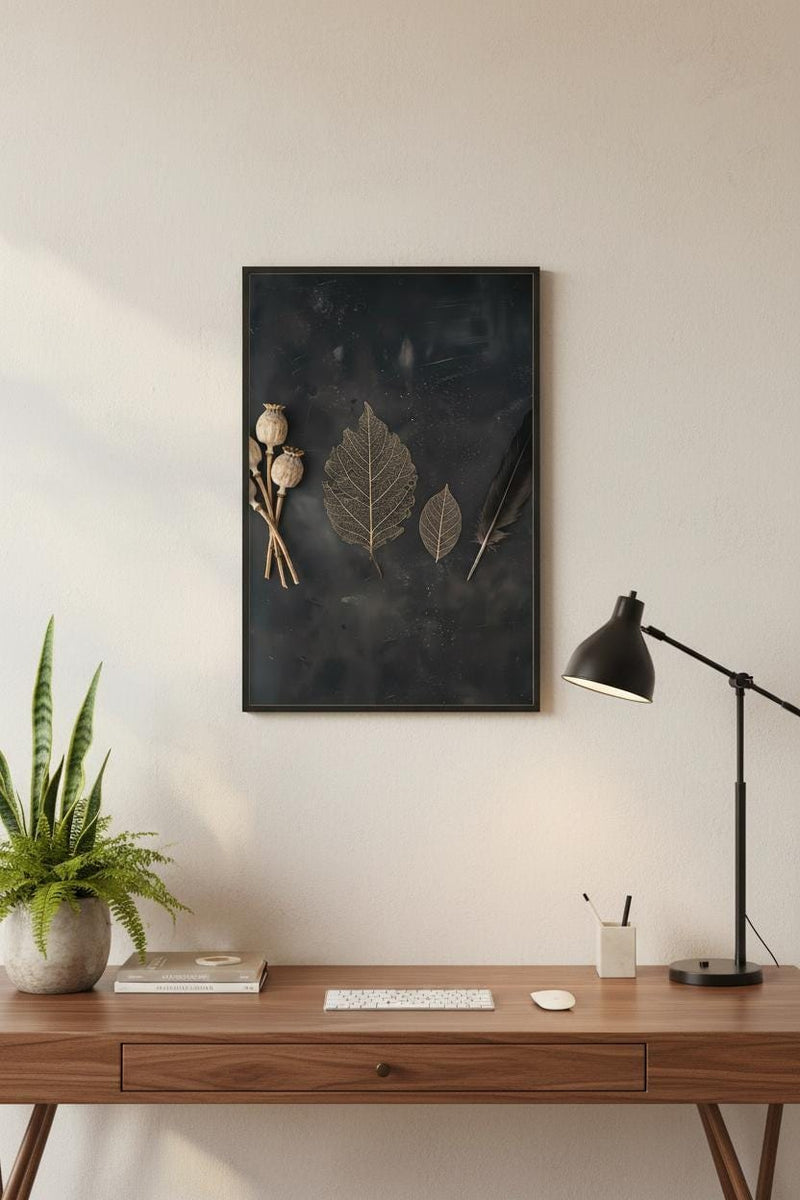 Botanical Wall Art - Vintage Seed Pod Artwork | Cottagecore Floral Still Life Print